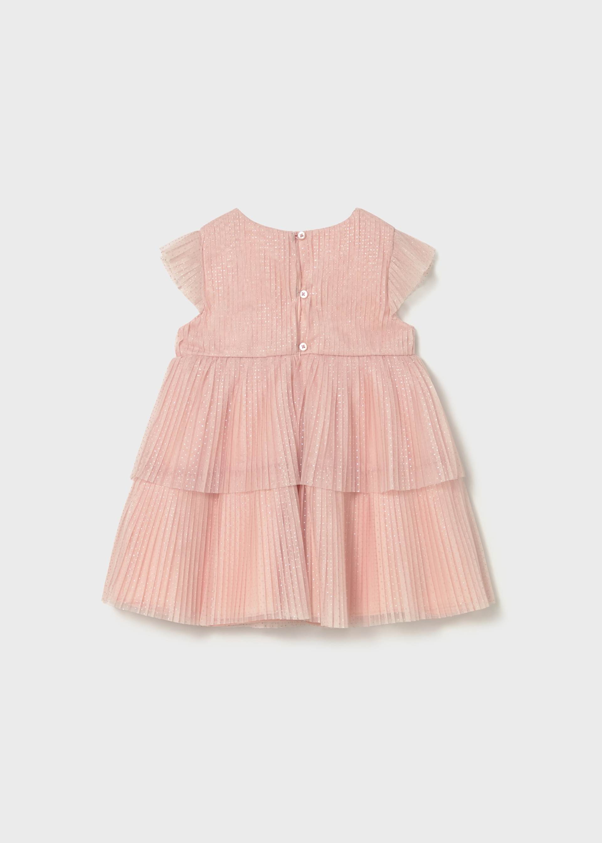 Rochie din tul plisat bebe
