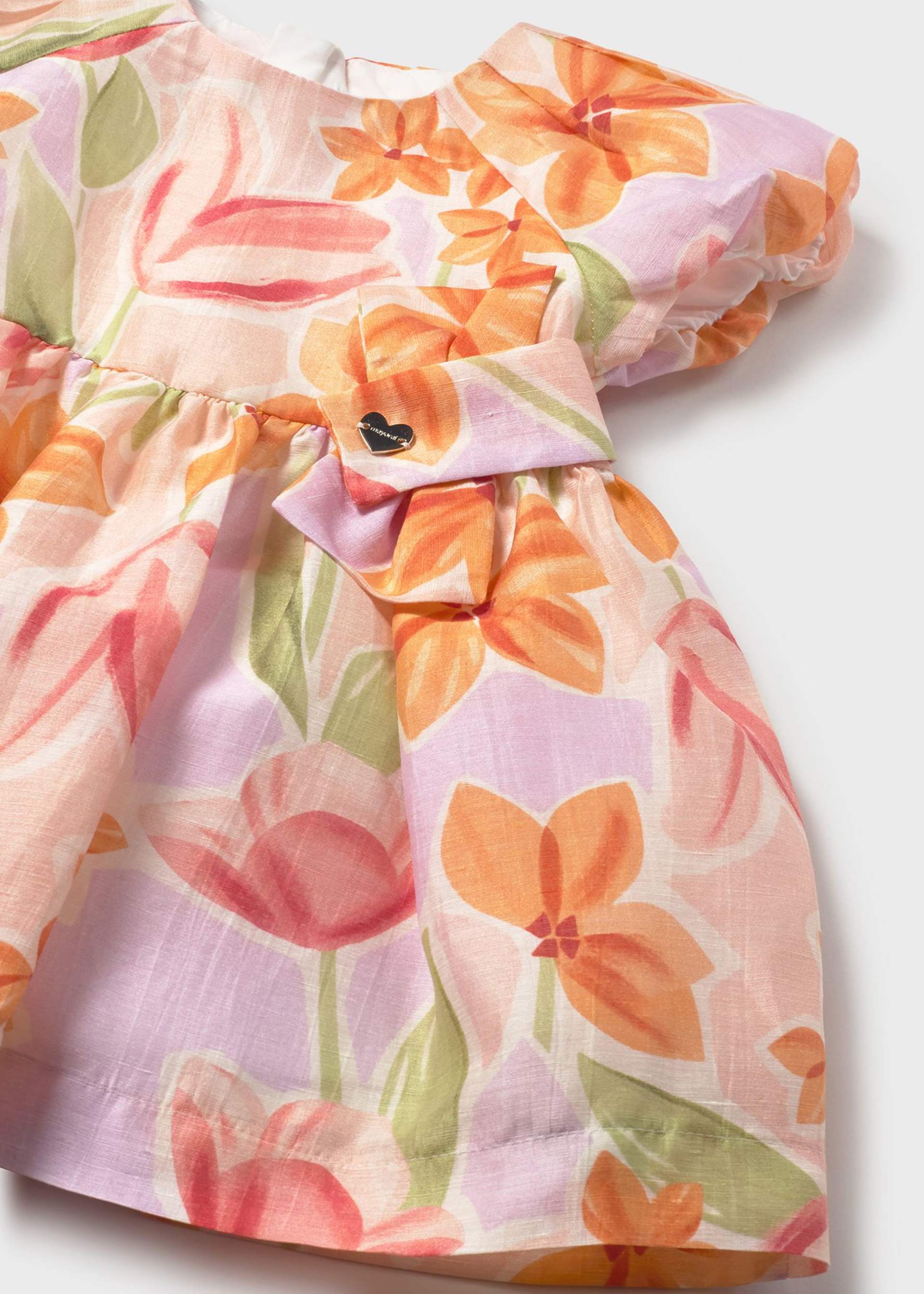 Festliches Kleid gemustert Blumen Baby