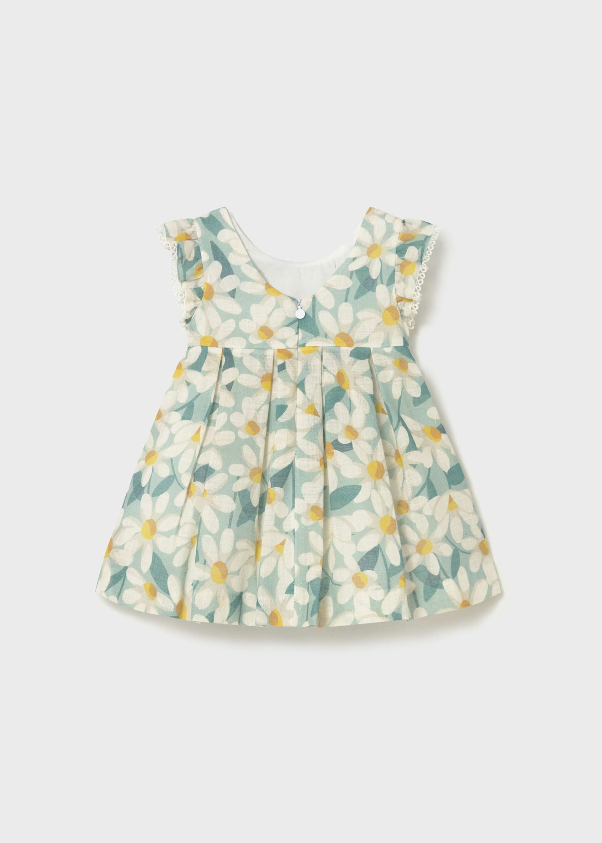 Baby Floral Print Ruffled Dress