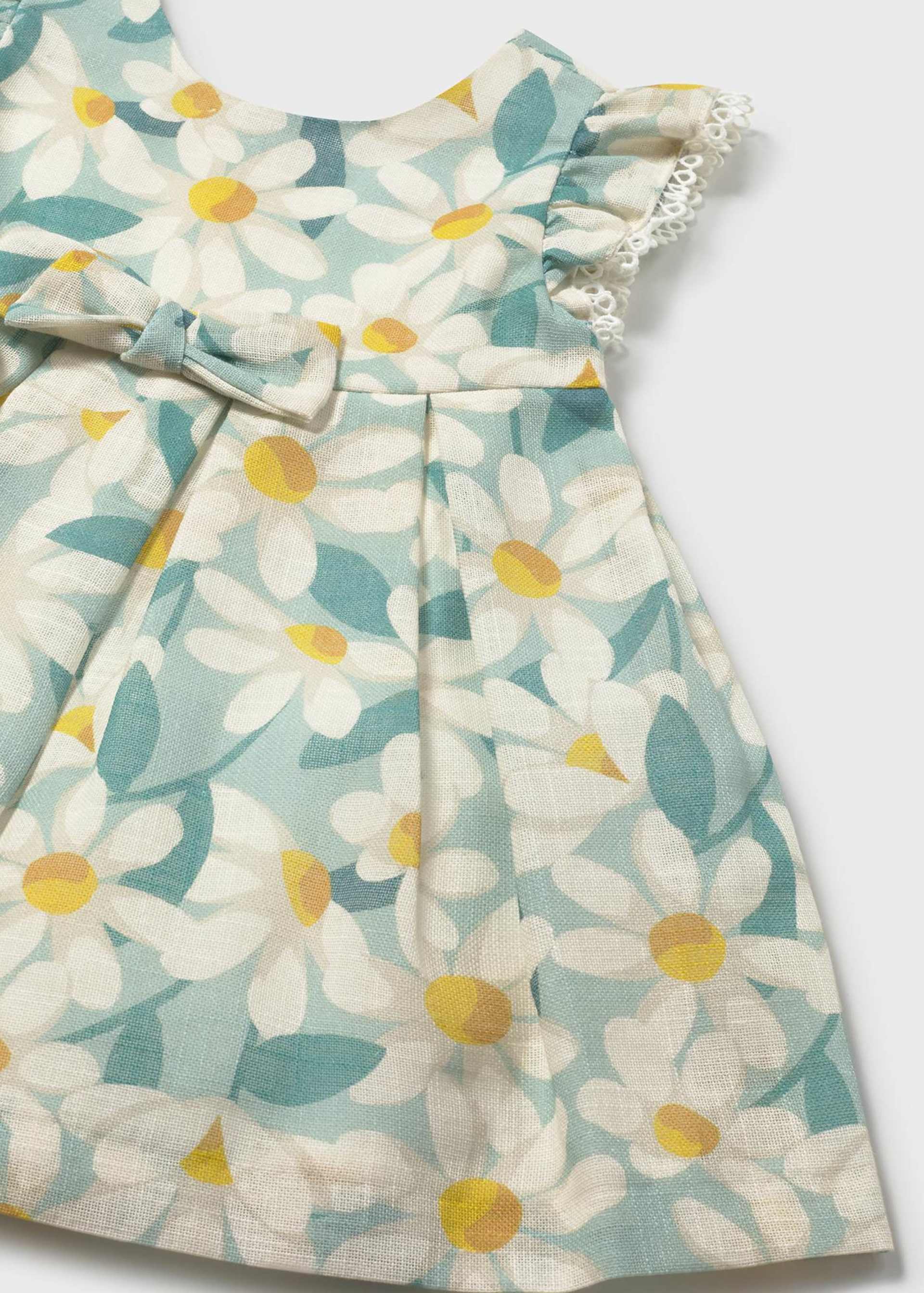 Festliches Kleid mit Volants Blumenmuster Baby