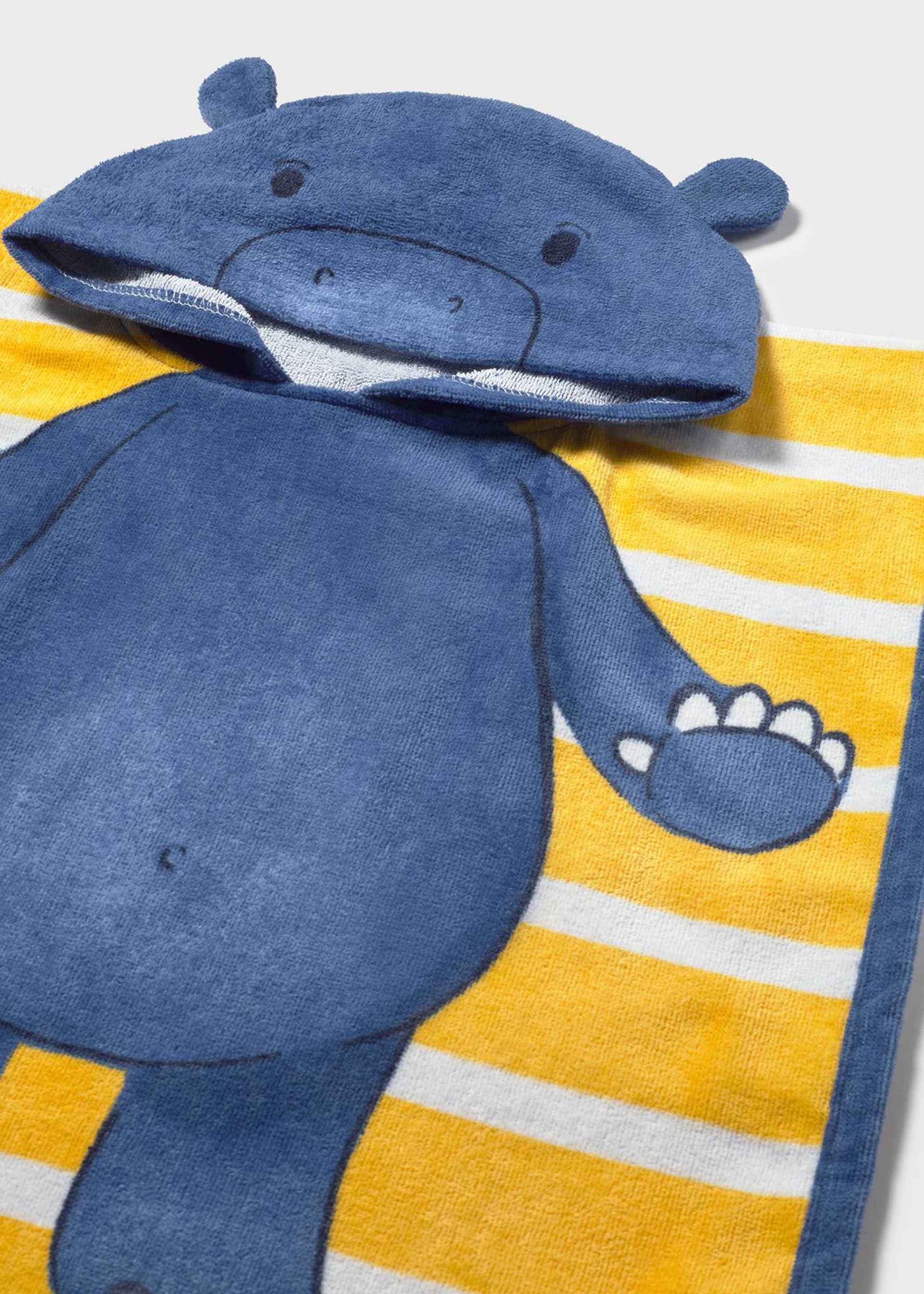 Serviette plage avec capuche bébé