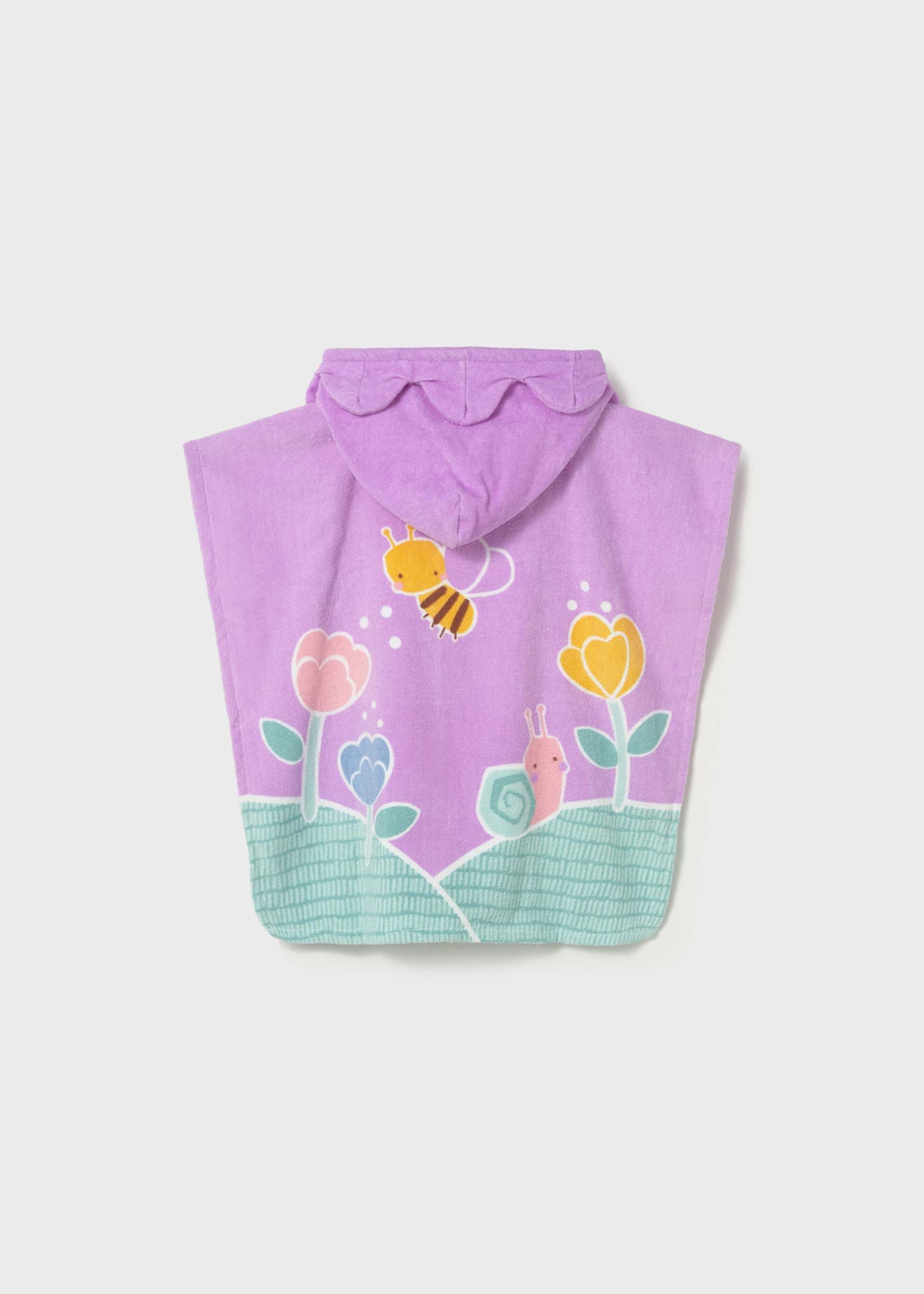 Asciugamano mare con cappuccio neonata