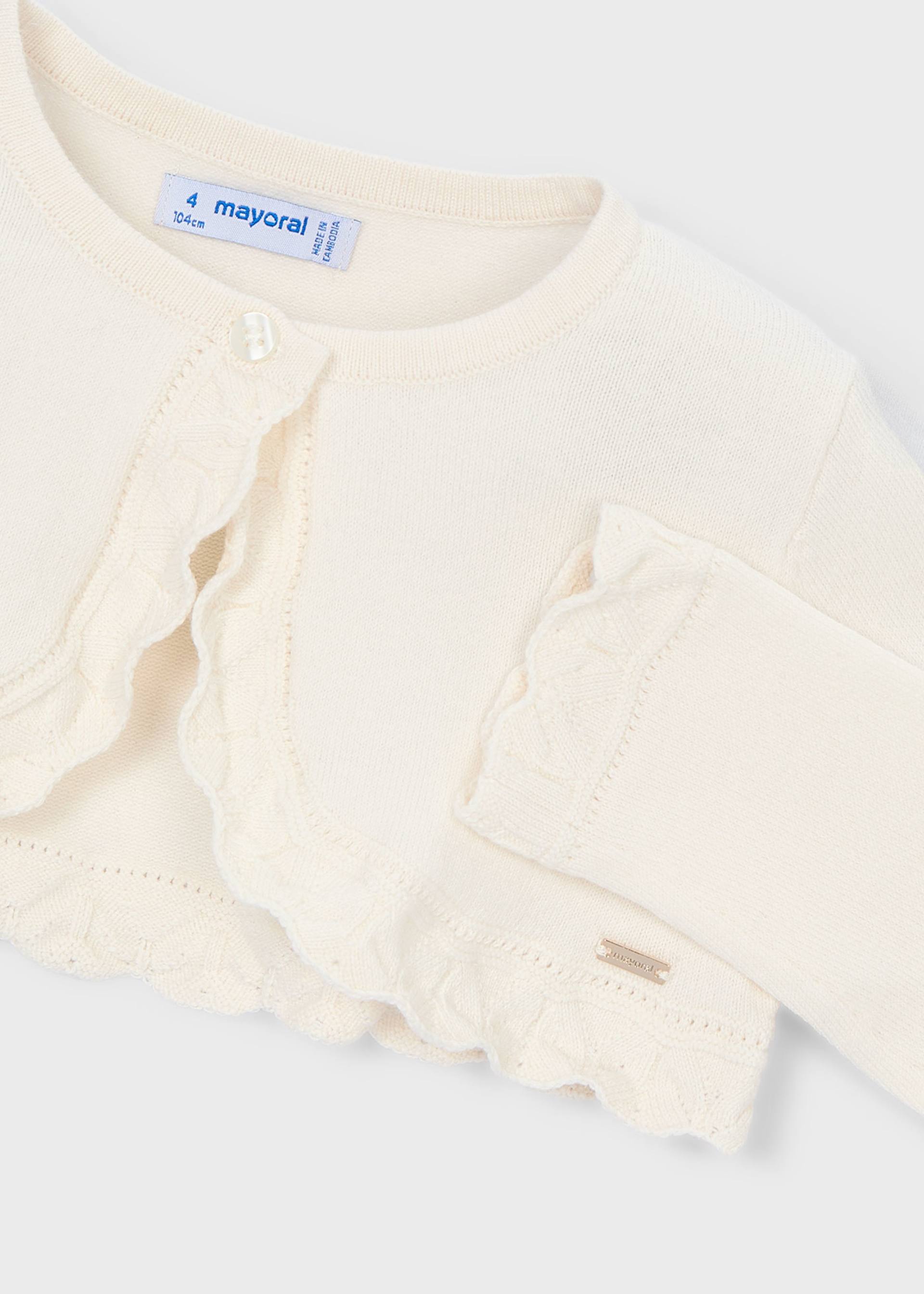 Cardigan tricot basic bambina