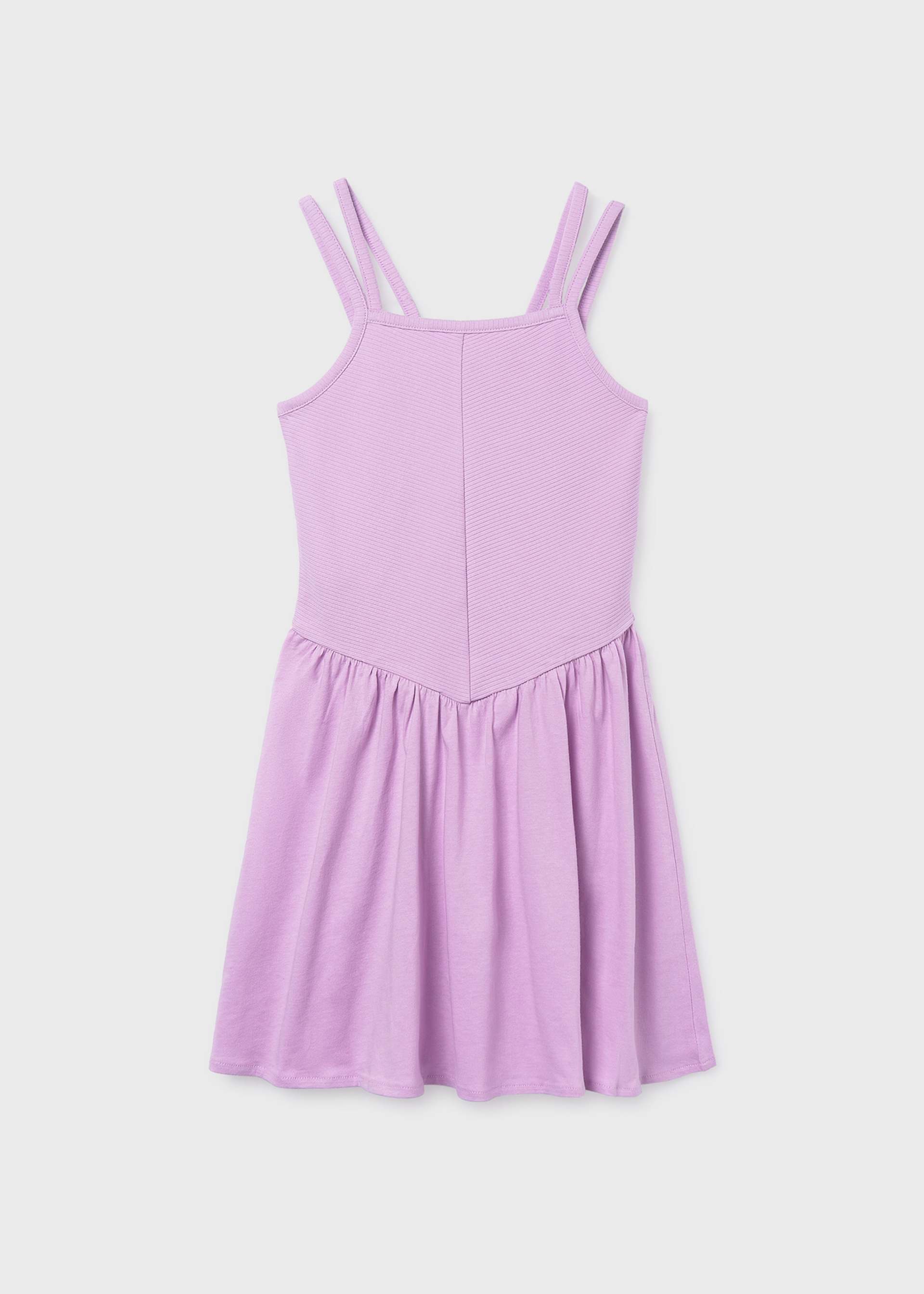 Vestito punto canalé ragazza