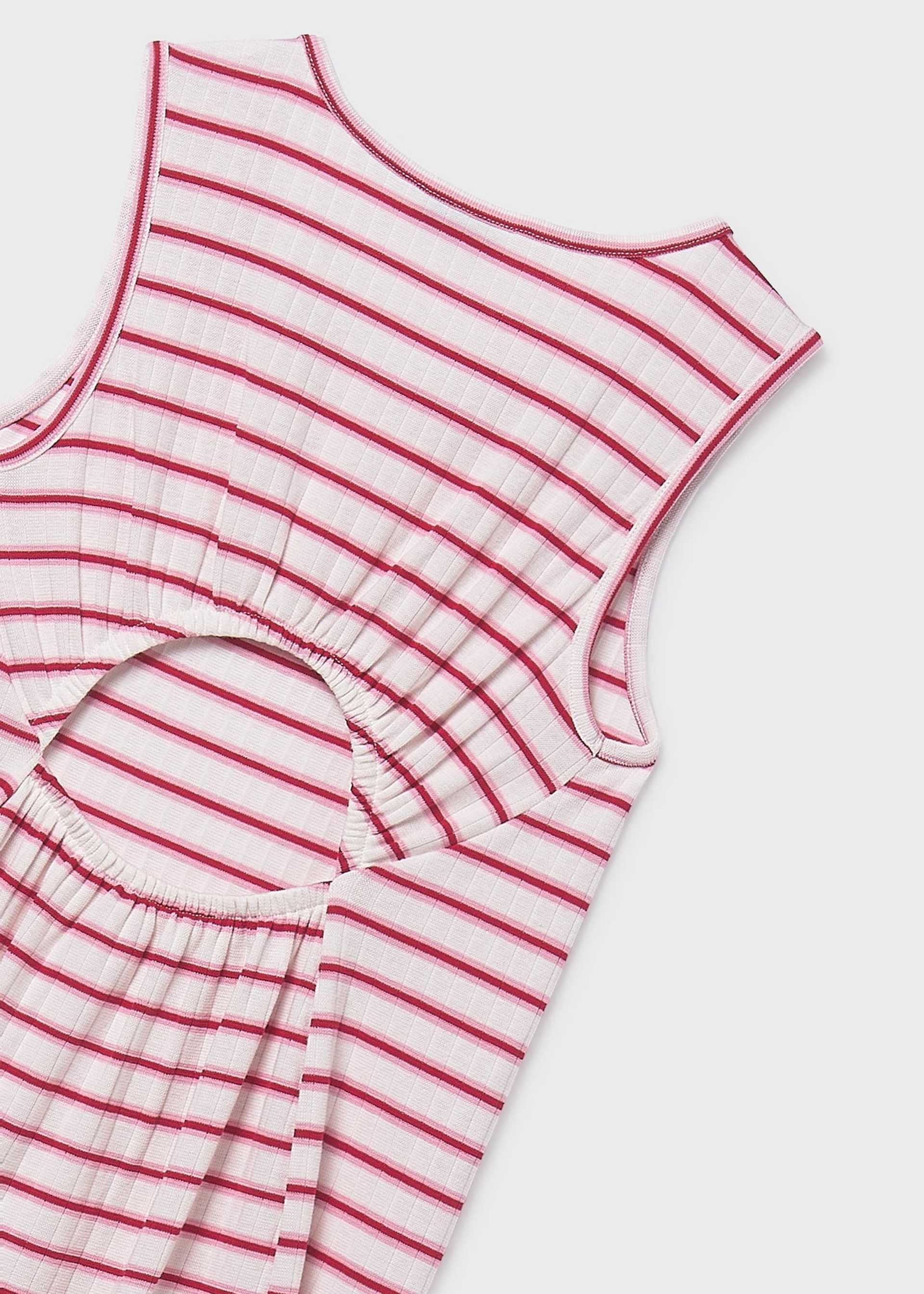 Vestido riscas rapariga