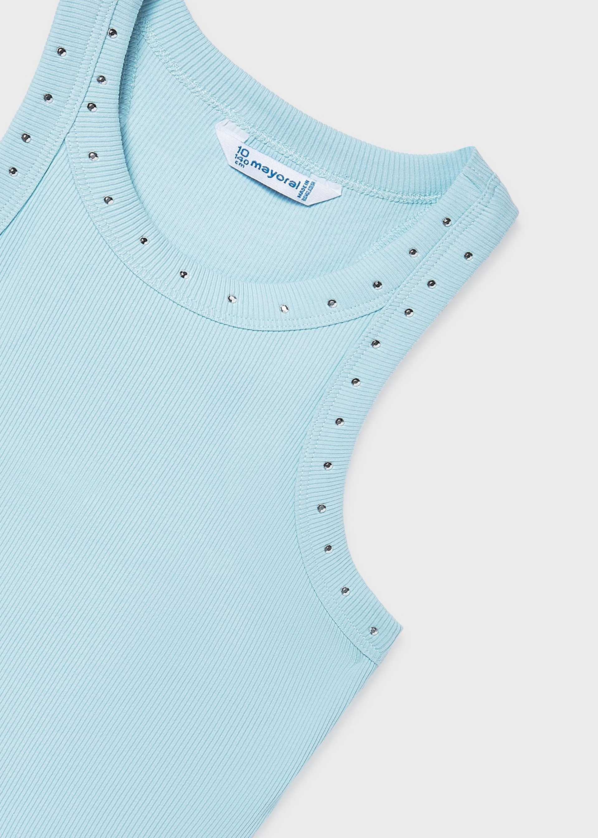 Camiseta tirantes canalé chica