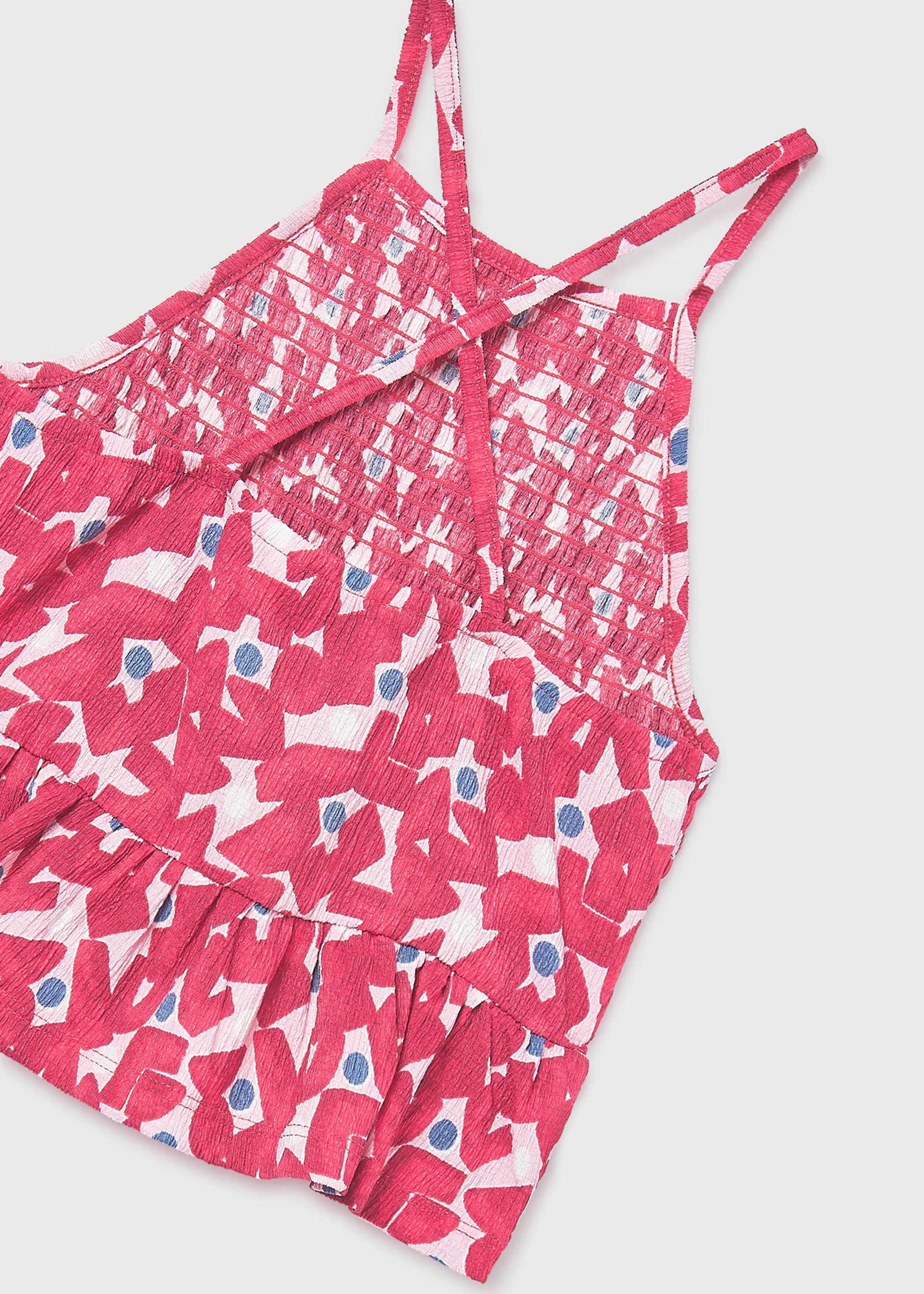 Top punto estampado chica