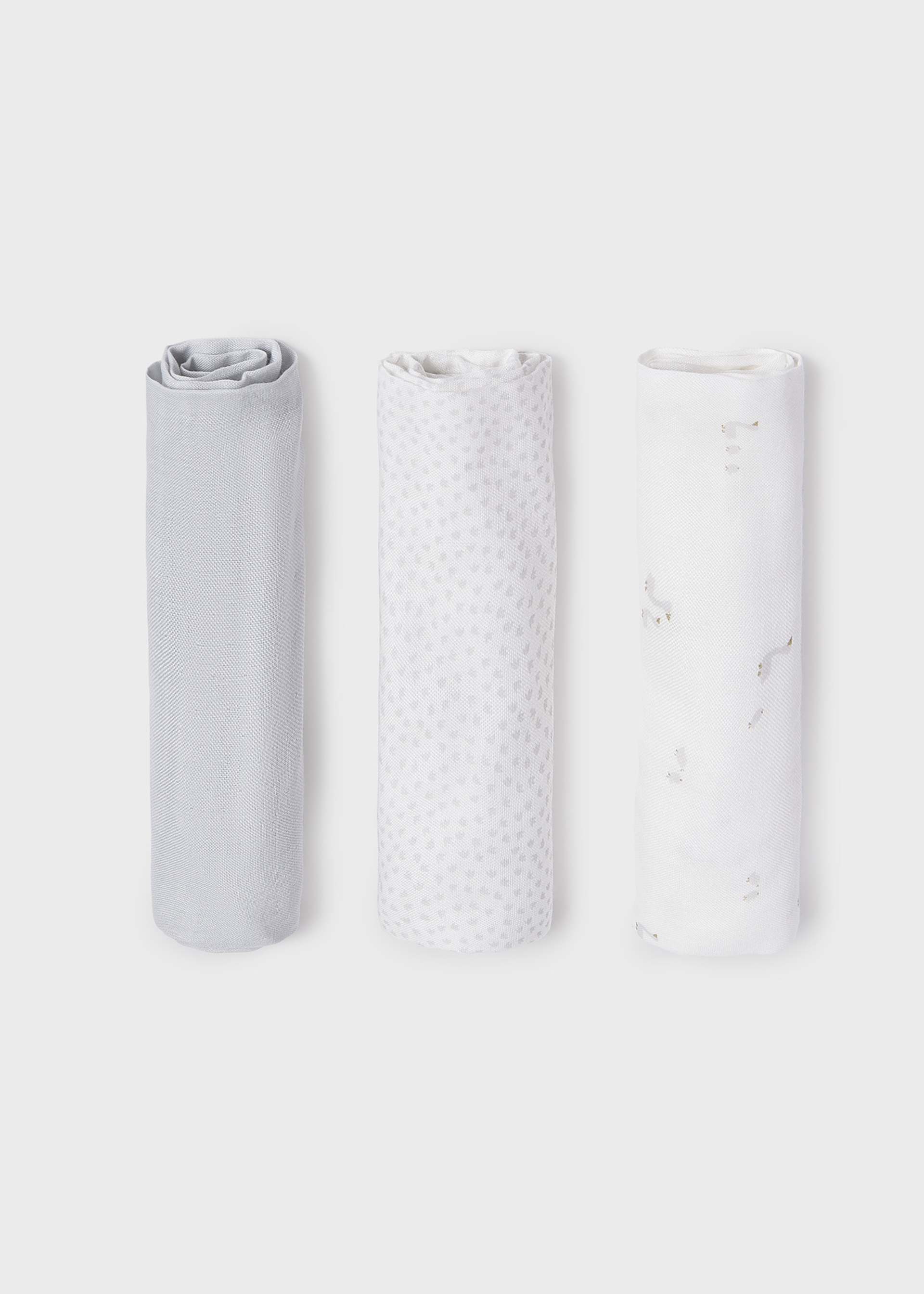 Set of 3 baby gauze pads