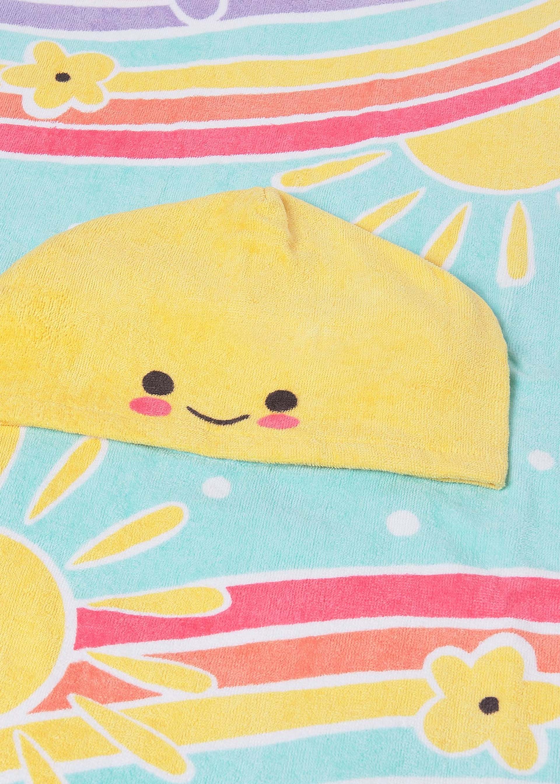 Serviette de plage à capuche bébé