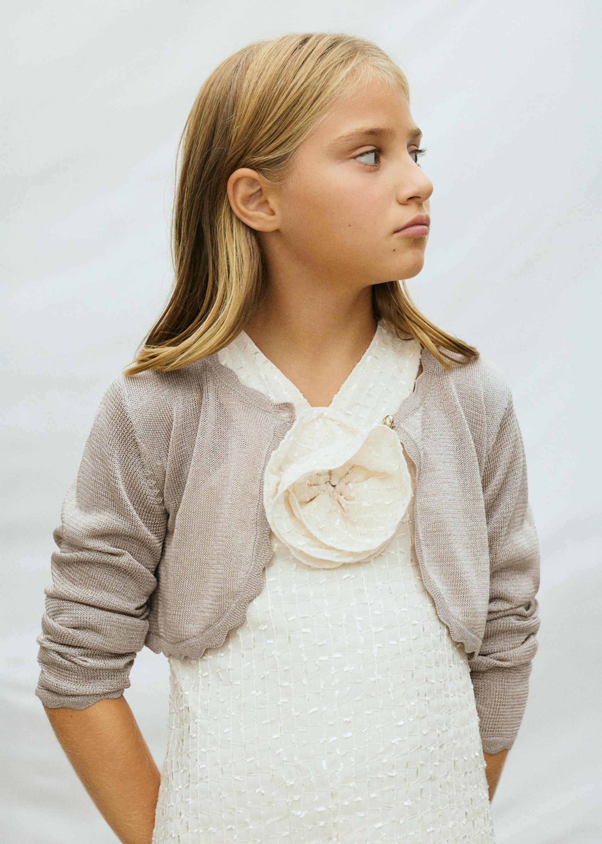 Cardigan tricot basic ragazza
