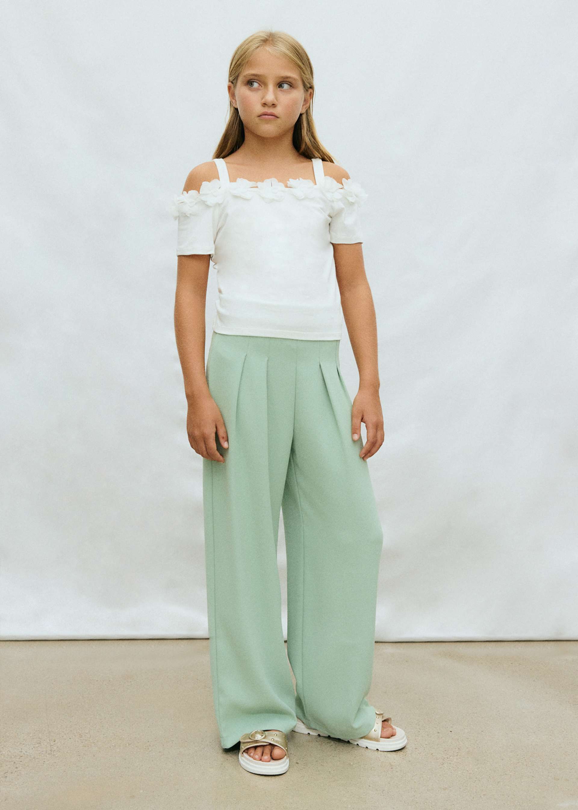 T-shirt fleurs fille