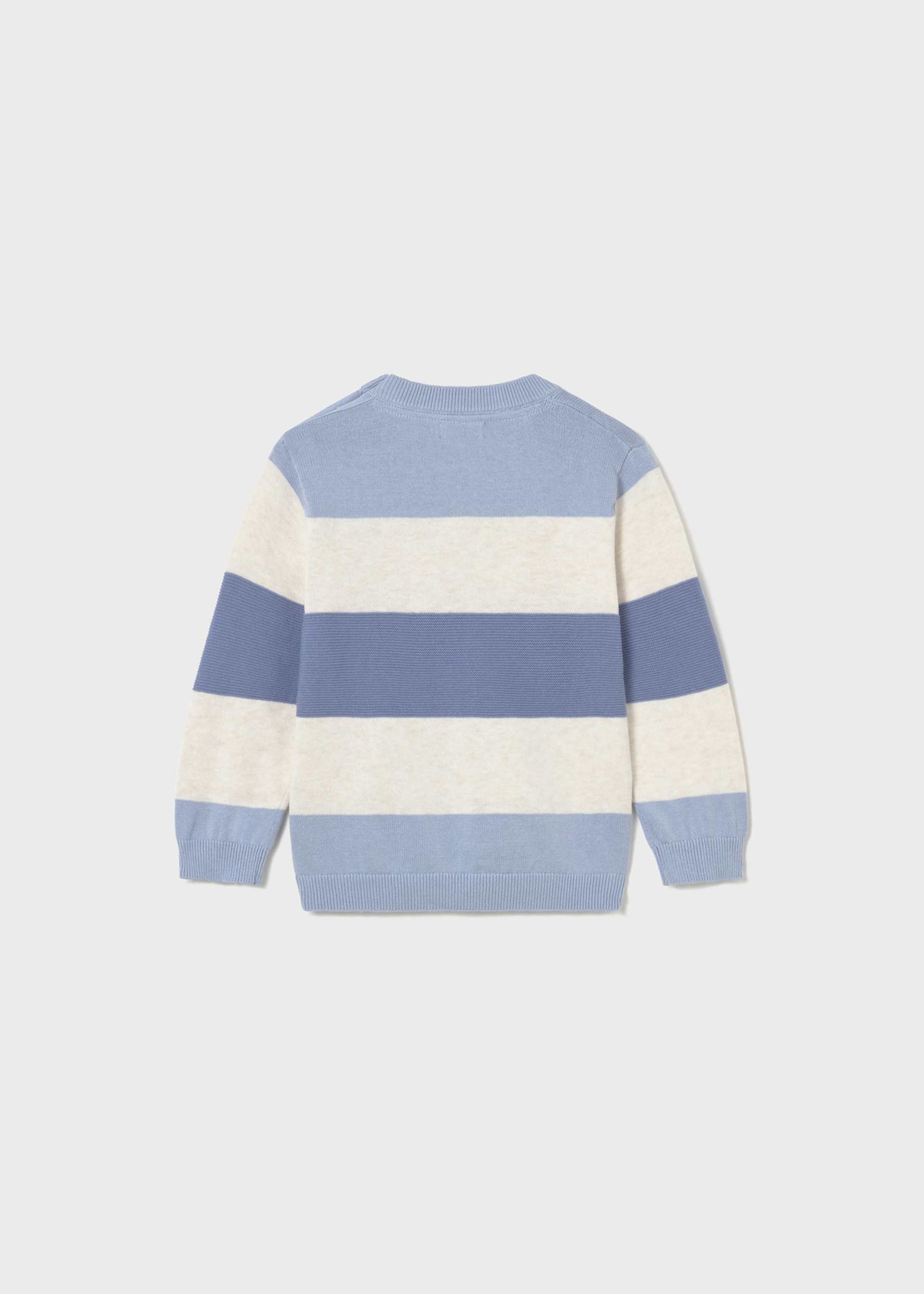 Baby knitted jumper with stripes