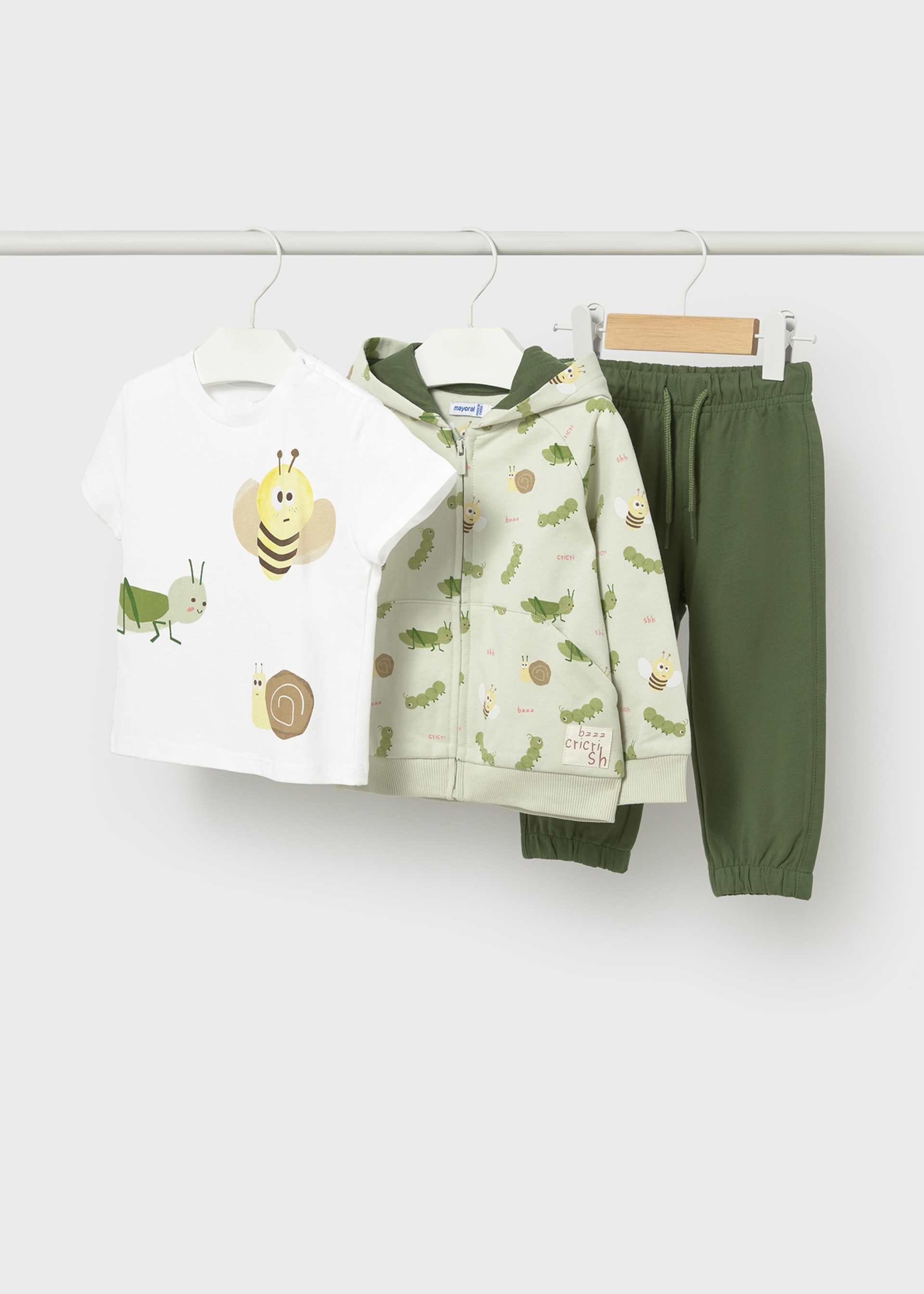 Baby animal tracksuit with T-shirt