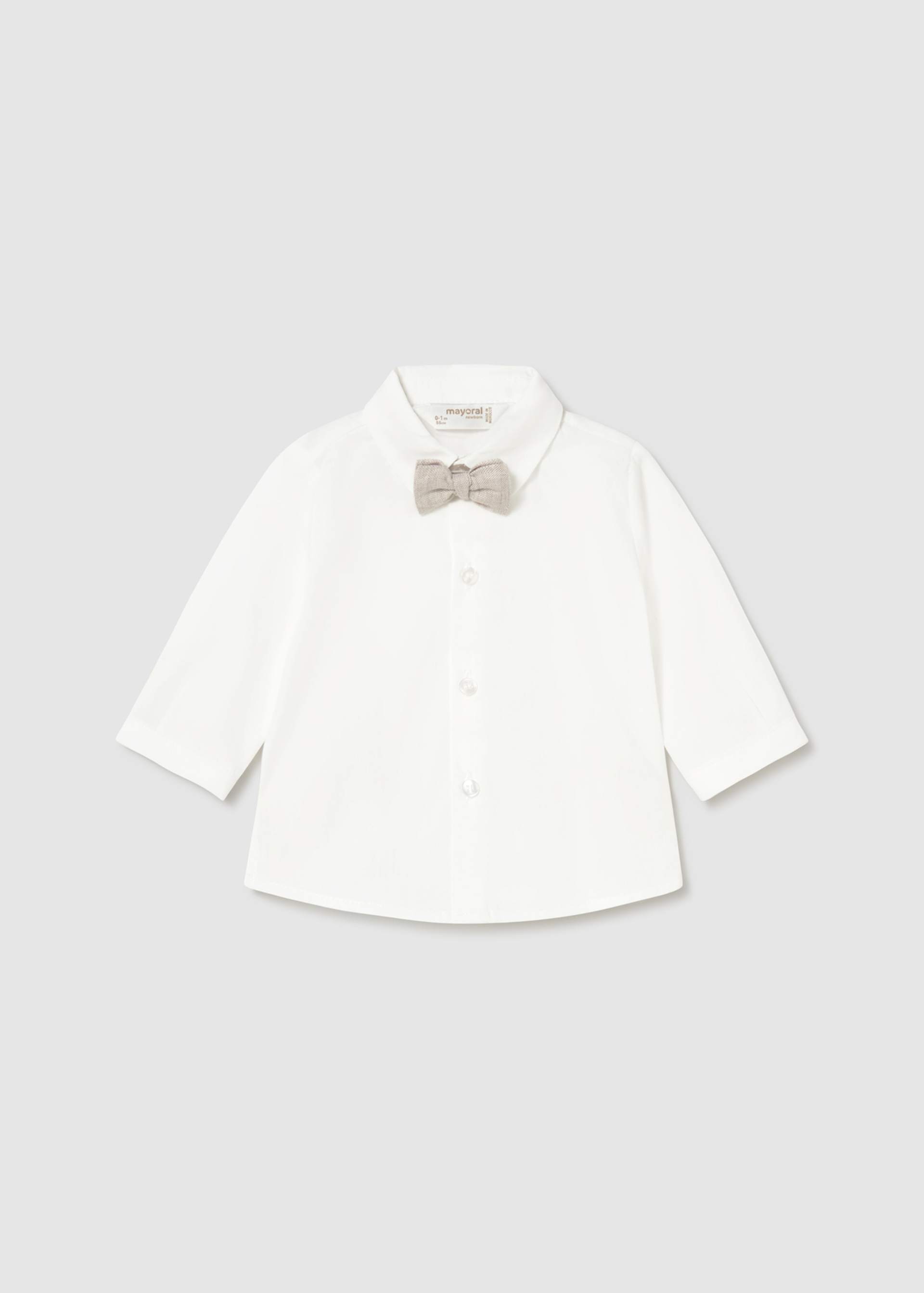 Newborn Boy Bow-tie Shirt