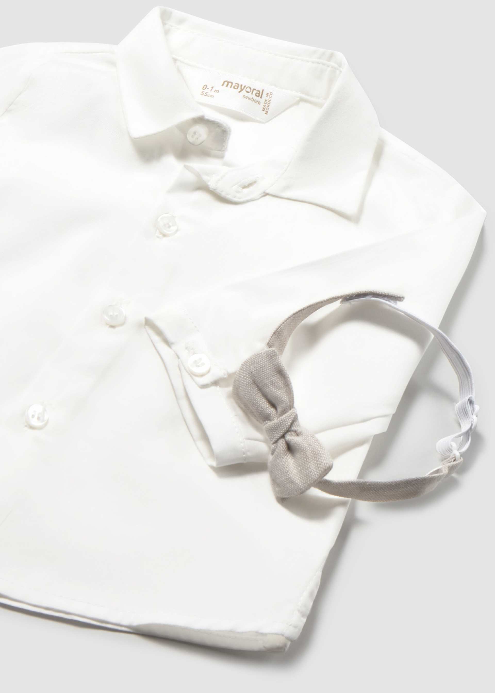 Newborn Boy Bow-tie Shirt
