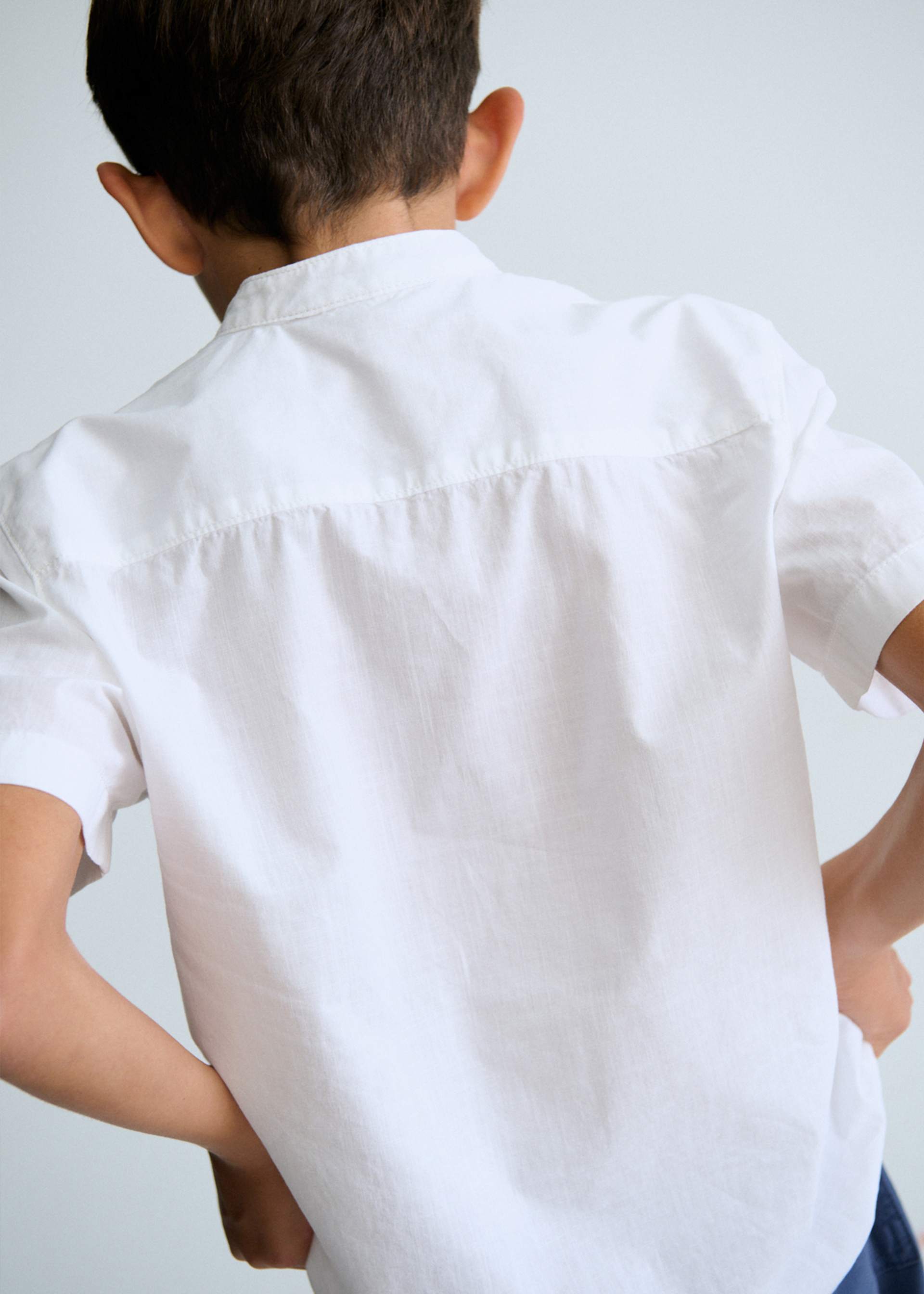 Camicia colletto alla coreana ragazzo