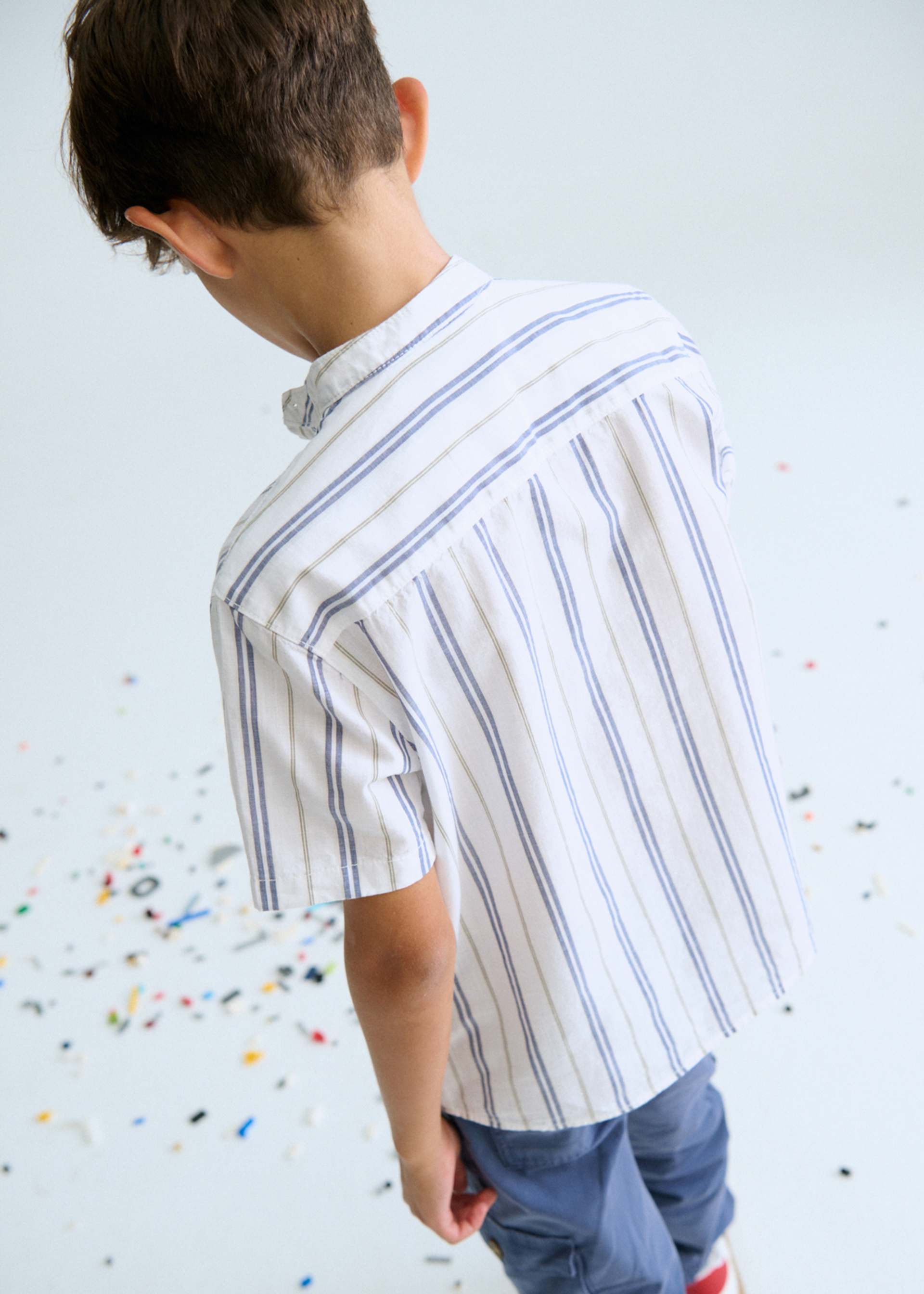 Camicia colletto alla coreana ragazzo
