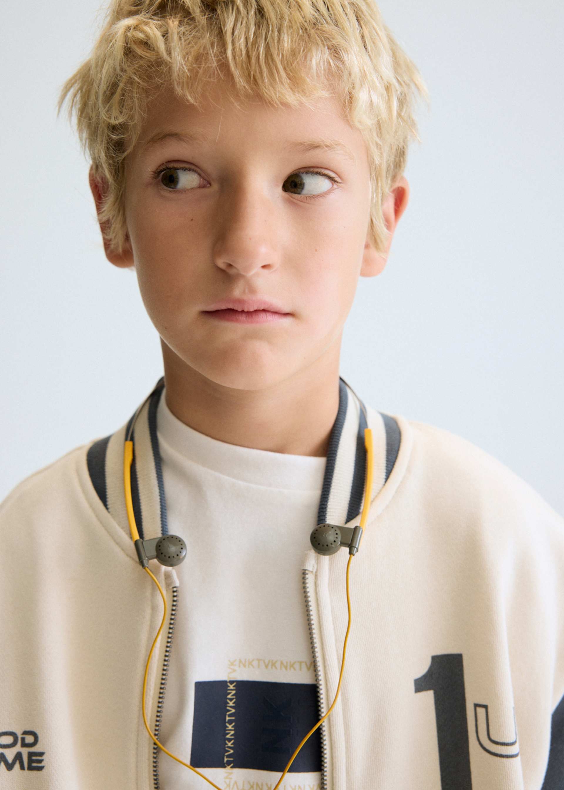 Striped bomber jacket for boys