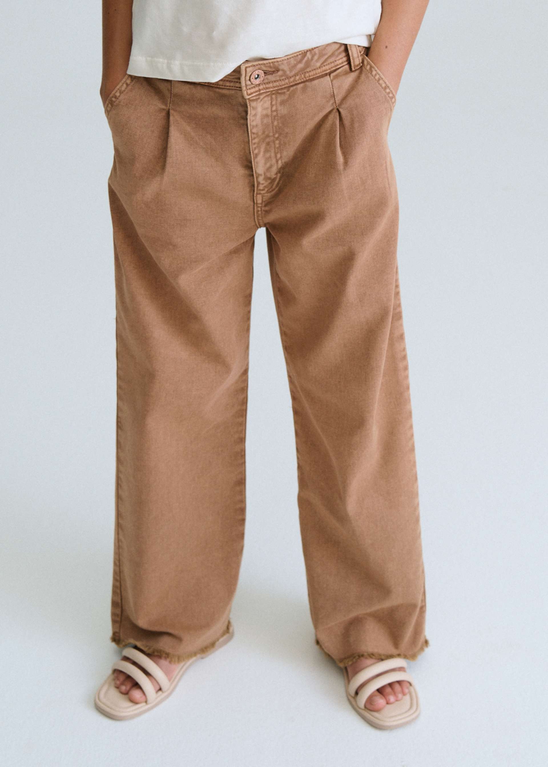 Lange Twill-Hose Teenager Mädchen