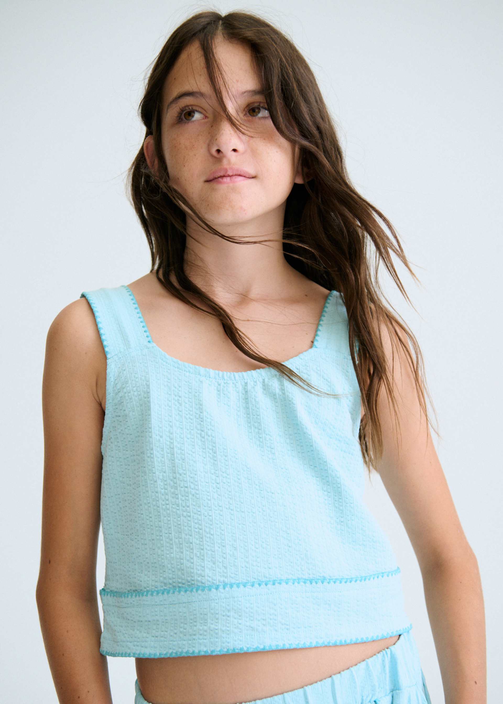 Ensemble short et top fille