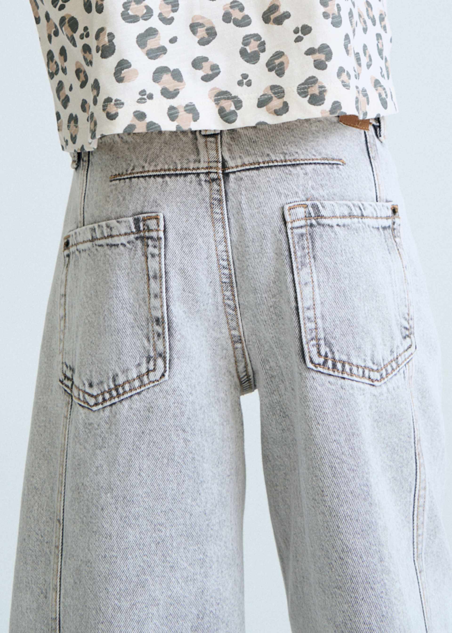 Girl's wide leg jeans