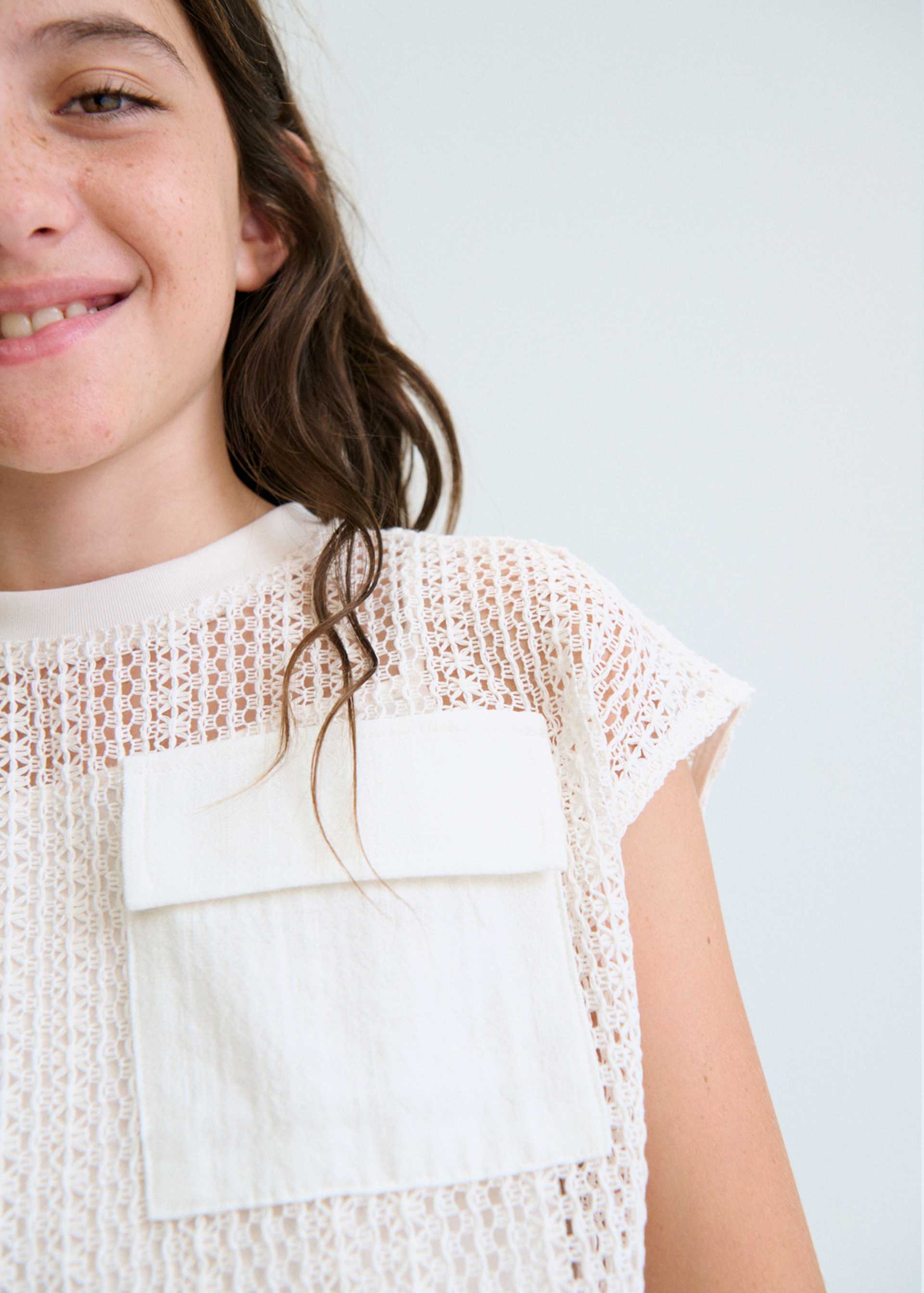 Shirt with girl's top