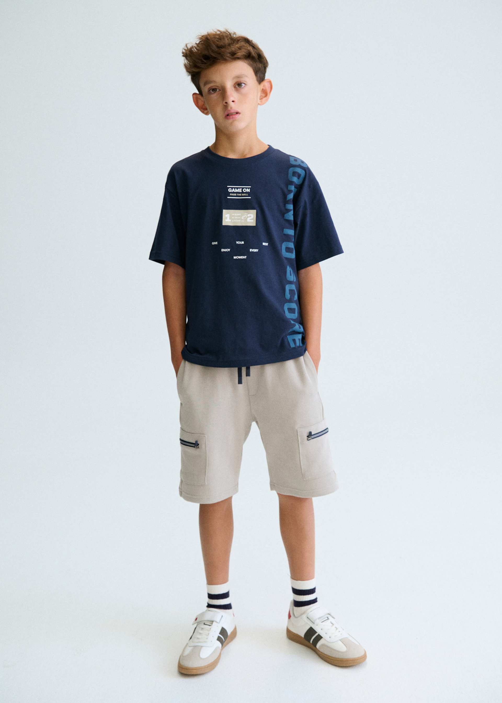 T-shirt lettres foot garçon