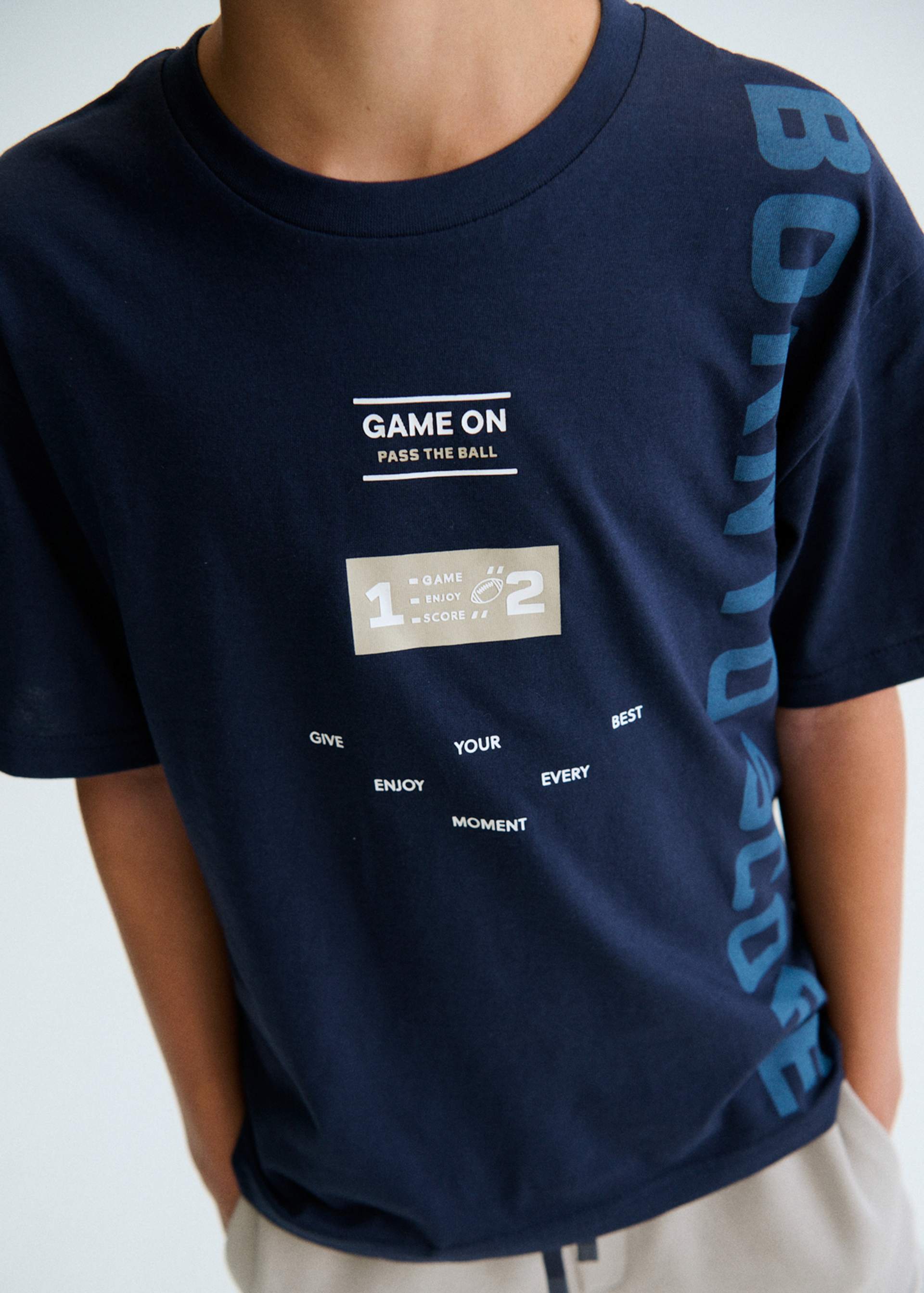 Football letters T-shirt boy