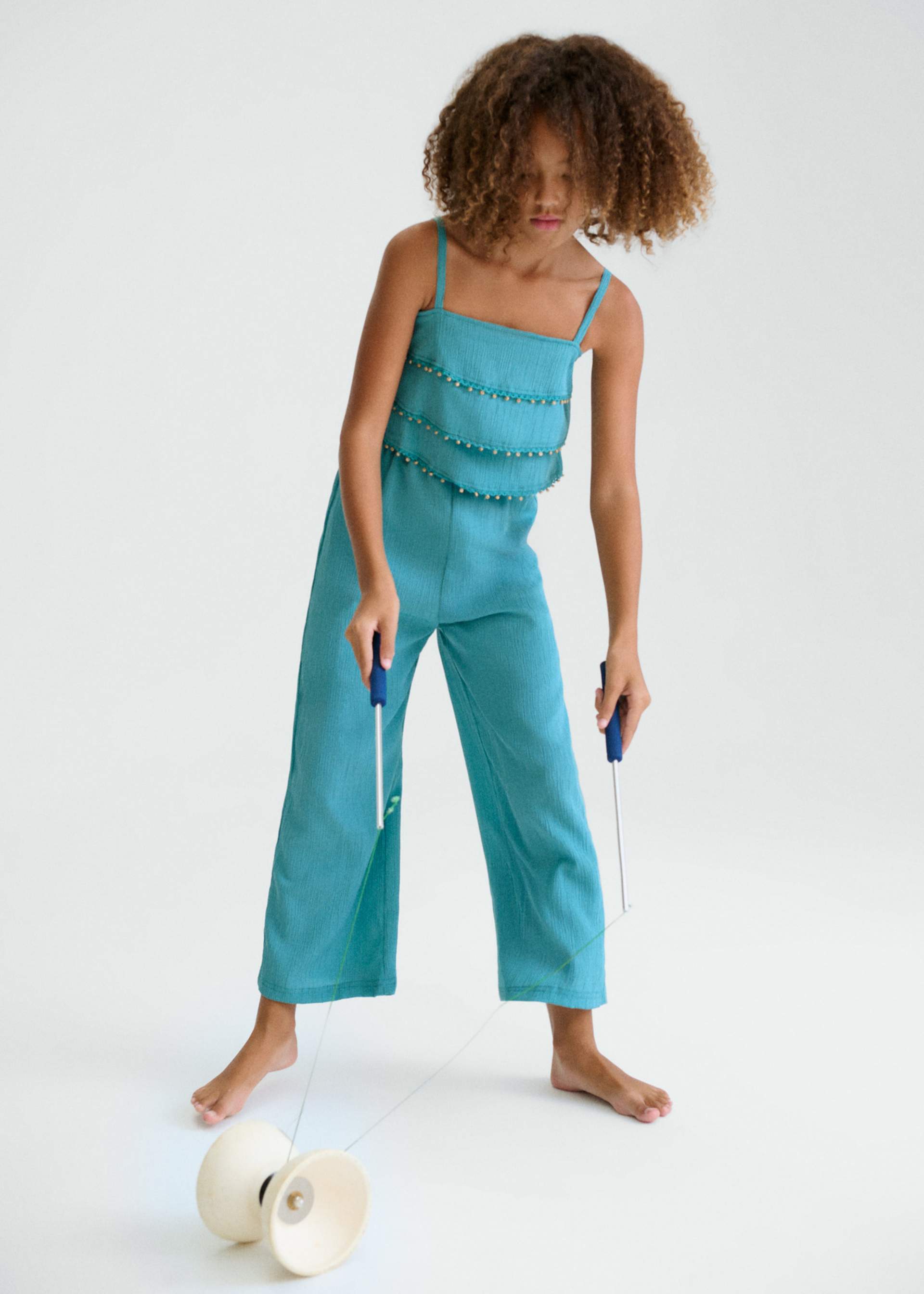 Girl Ruffled Jumpsuit