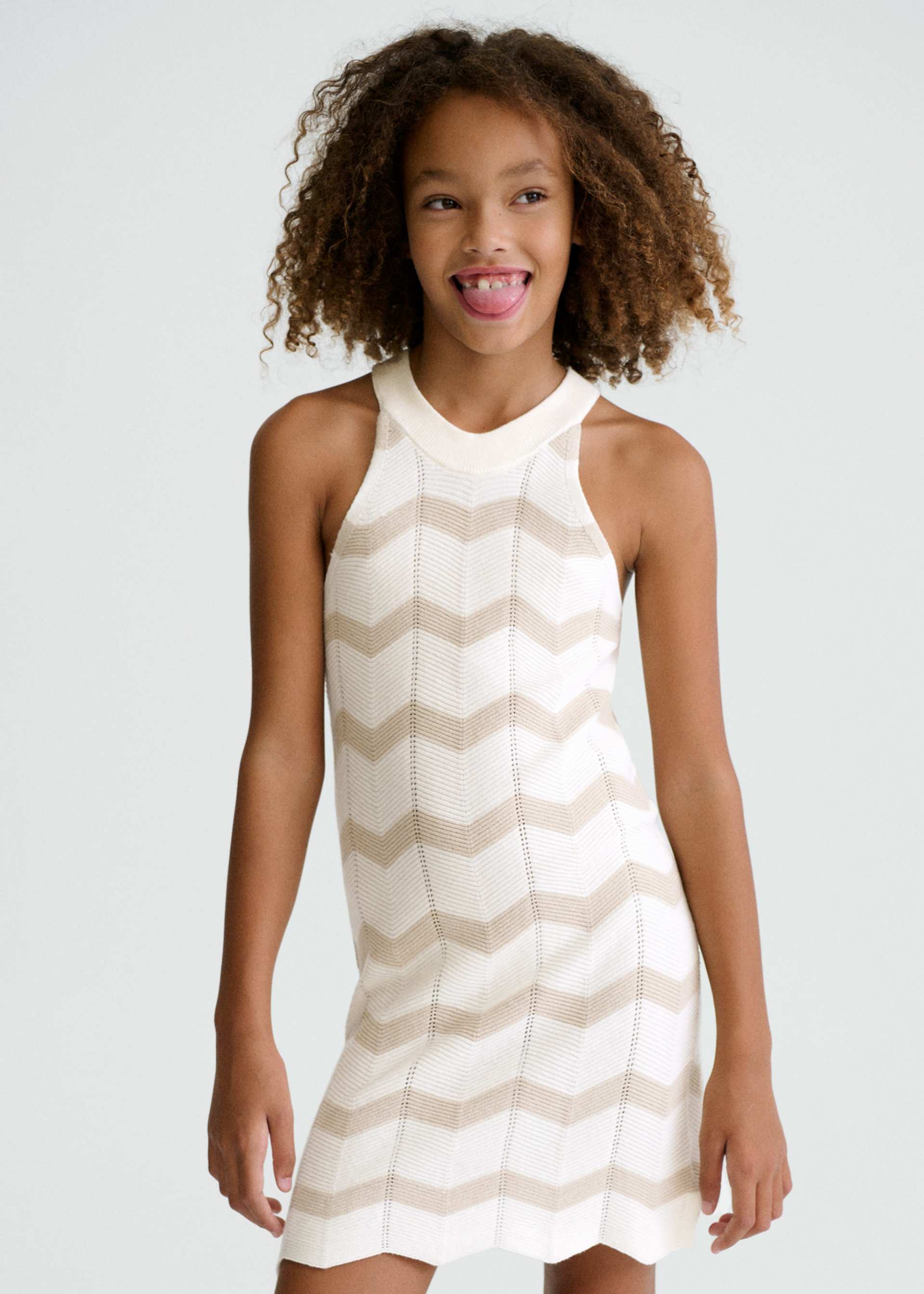 Vestido zig zag rapariga