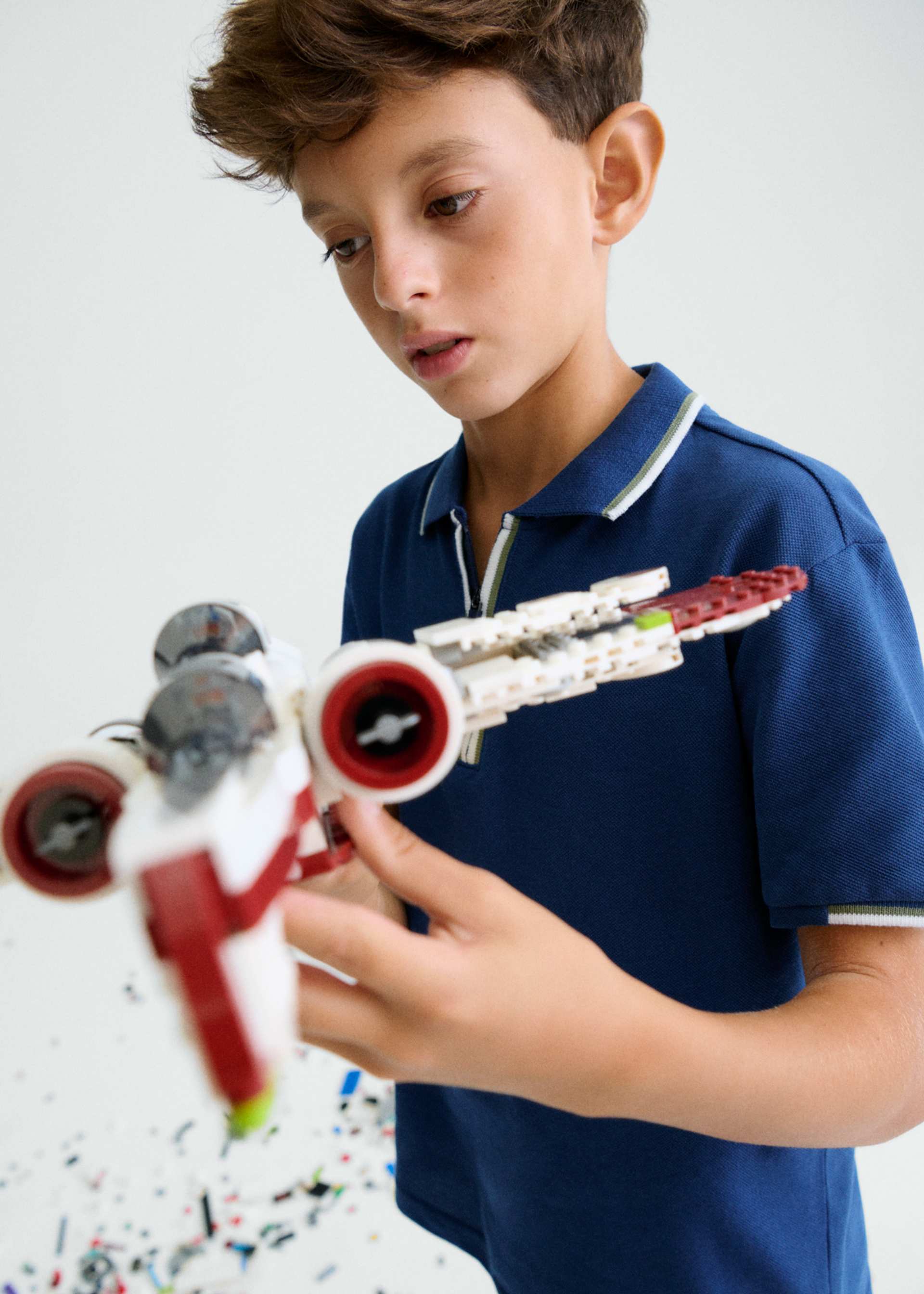 Polo cerniera ragazzo