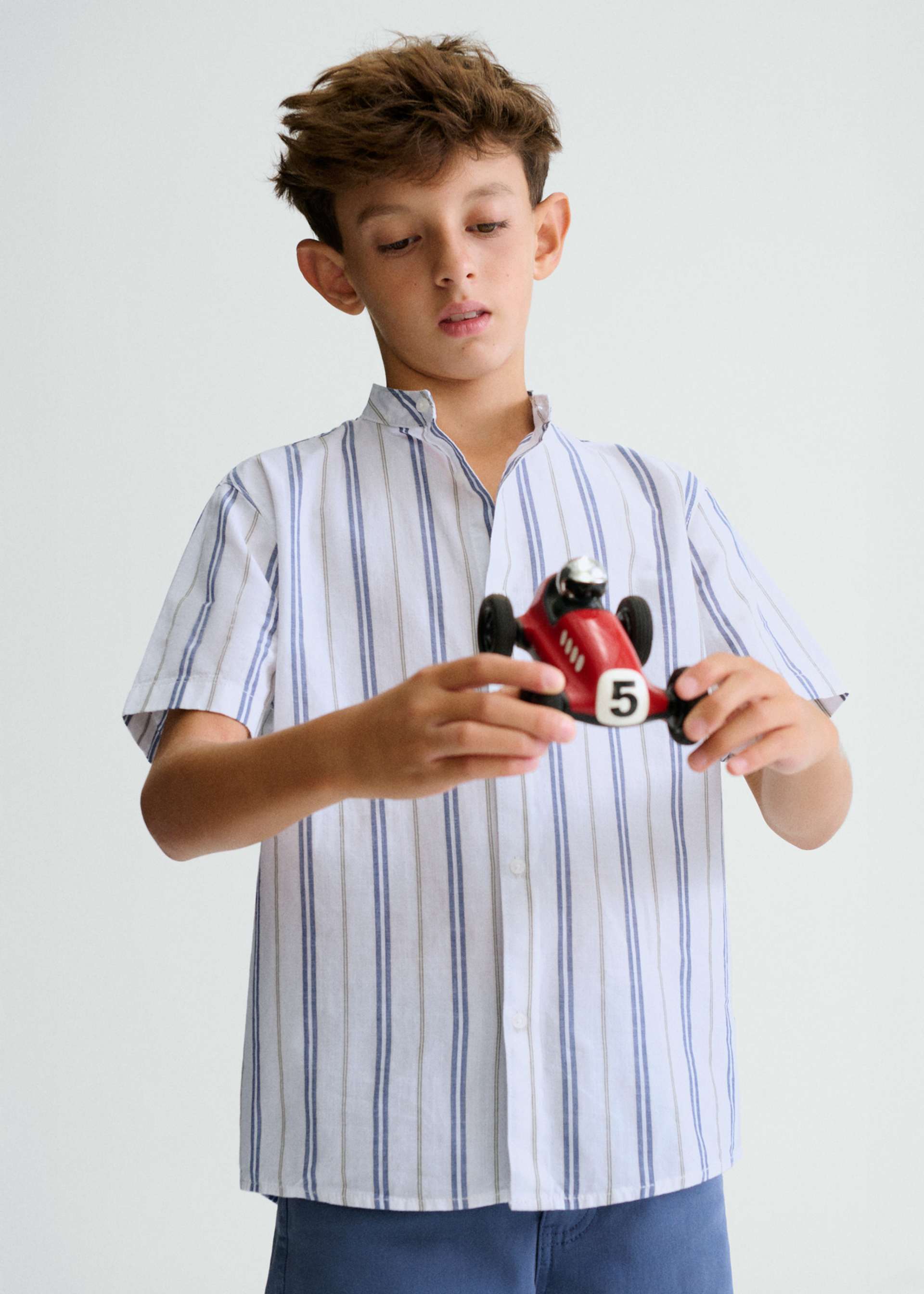 Chemise col mao garçon