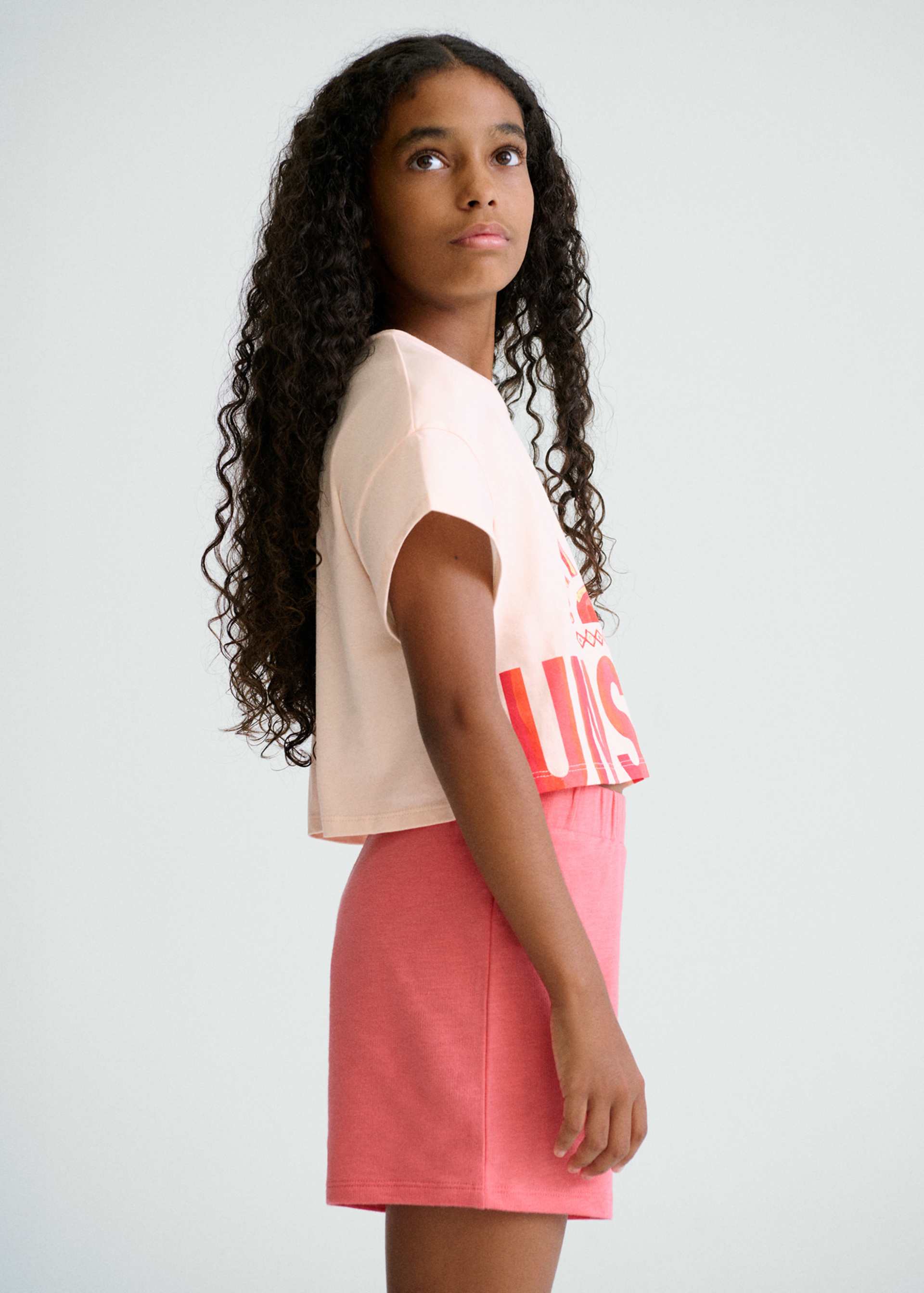 Conjunto short y playera sol chica