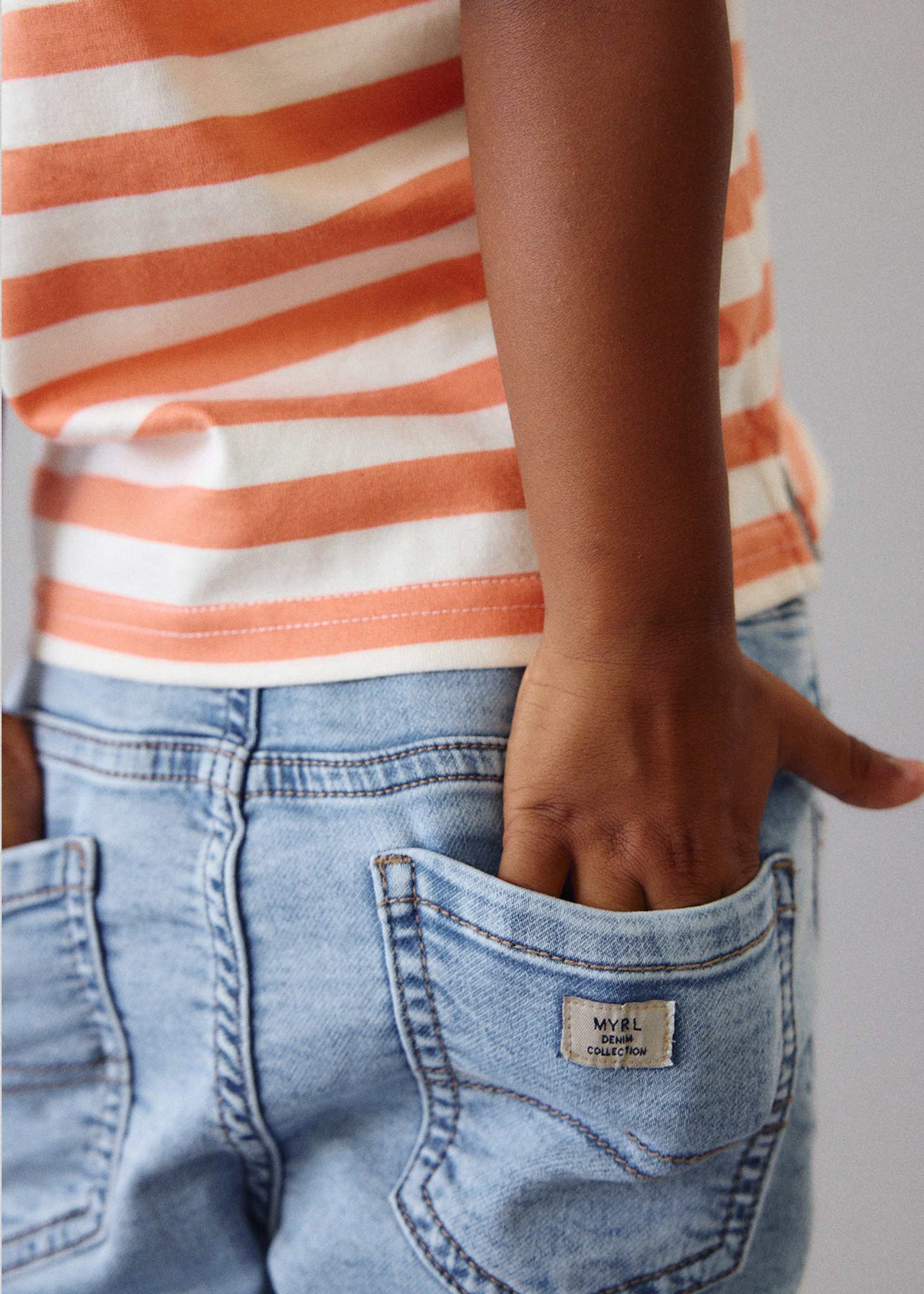 Jeans-Bermudas jogger Jungen