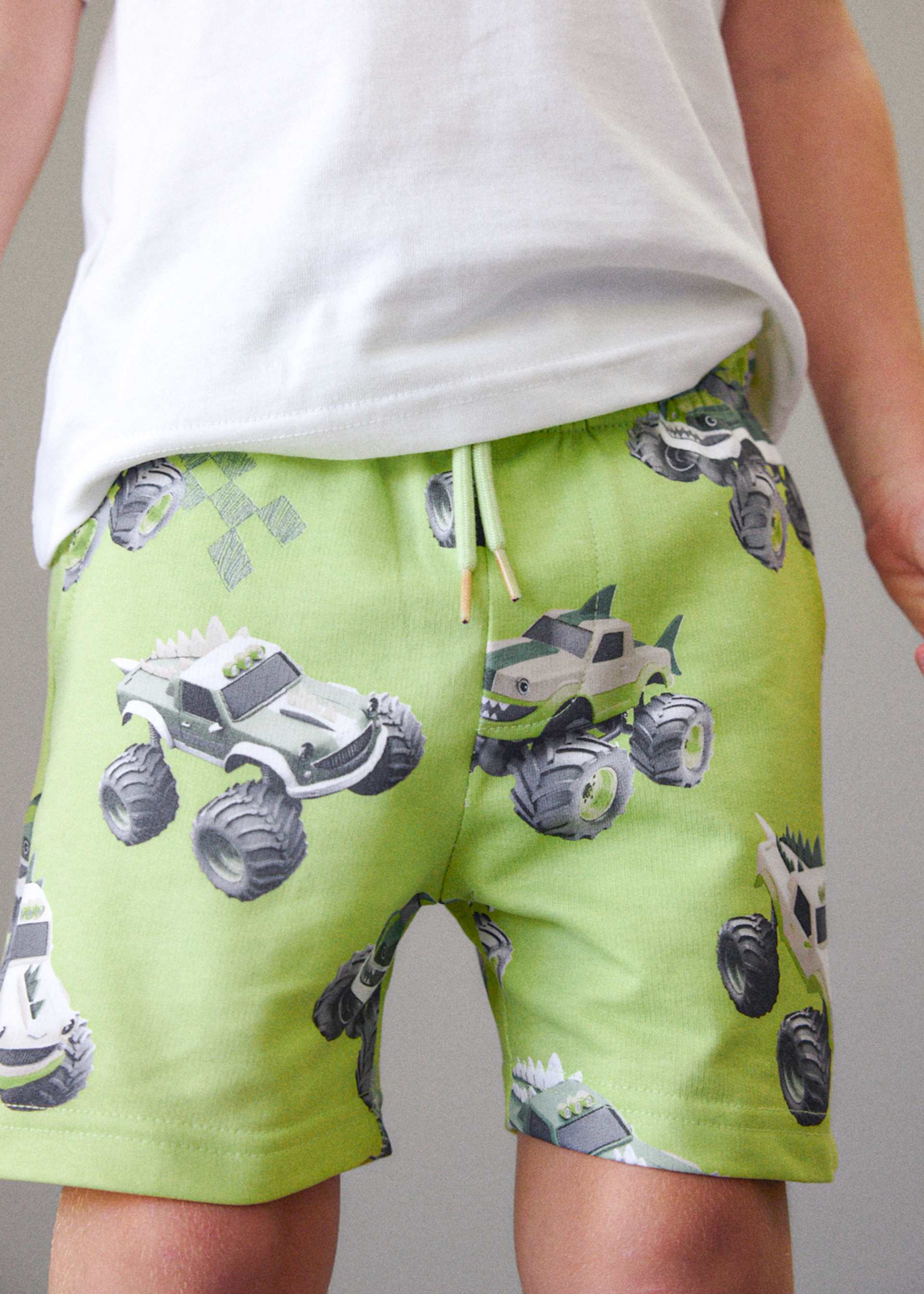 Set Bermudas und T-Shirt Buchstaben Jungen