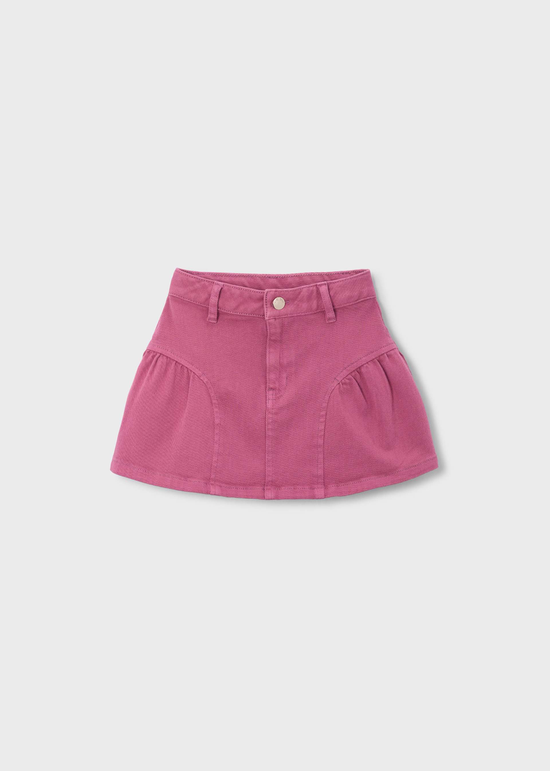 Saia detalhes franzidos menina