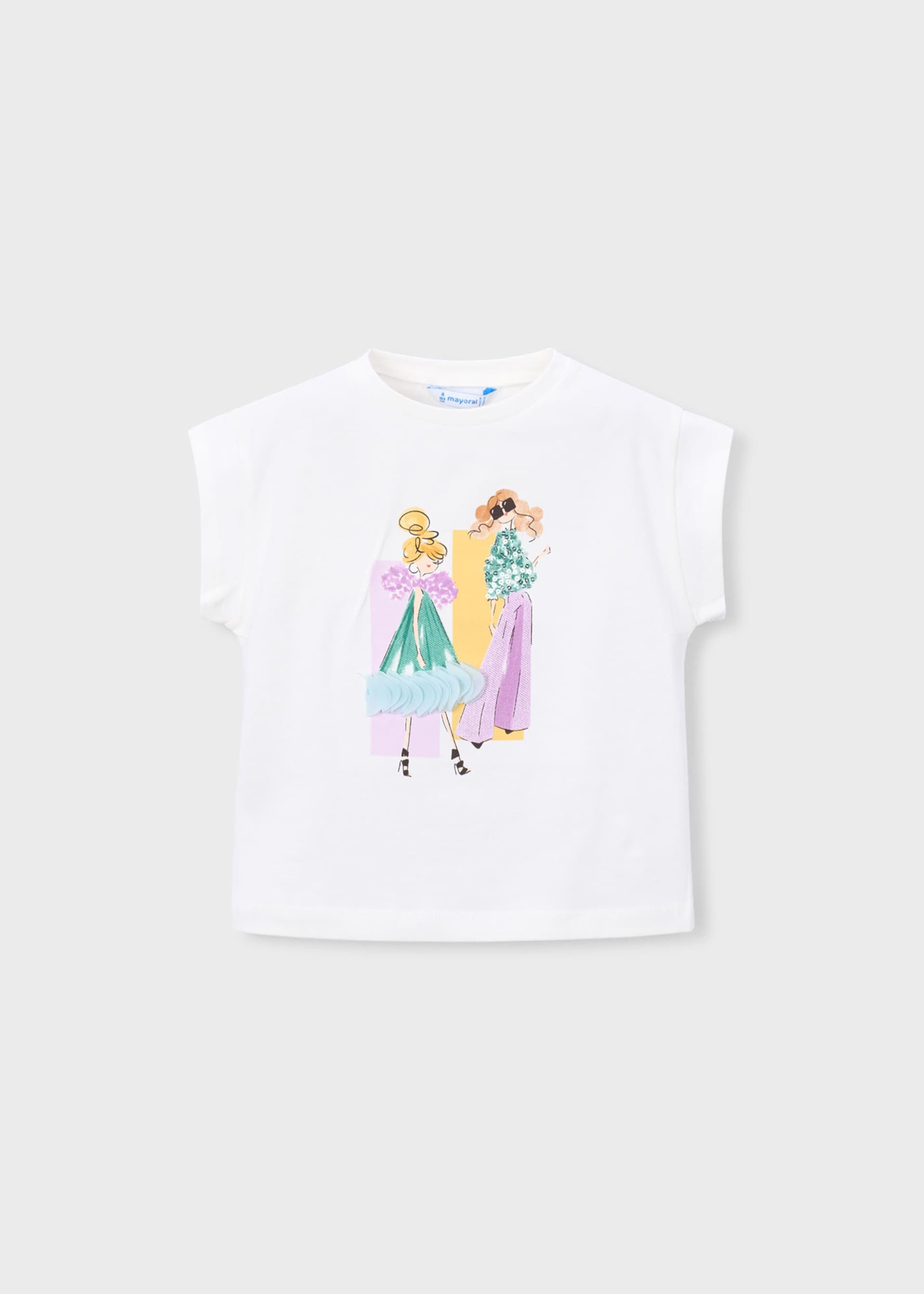 T-Shirt Printmotiv Puppe Mädchen