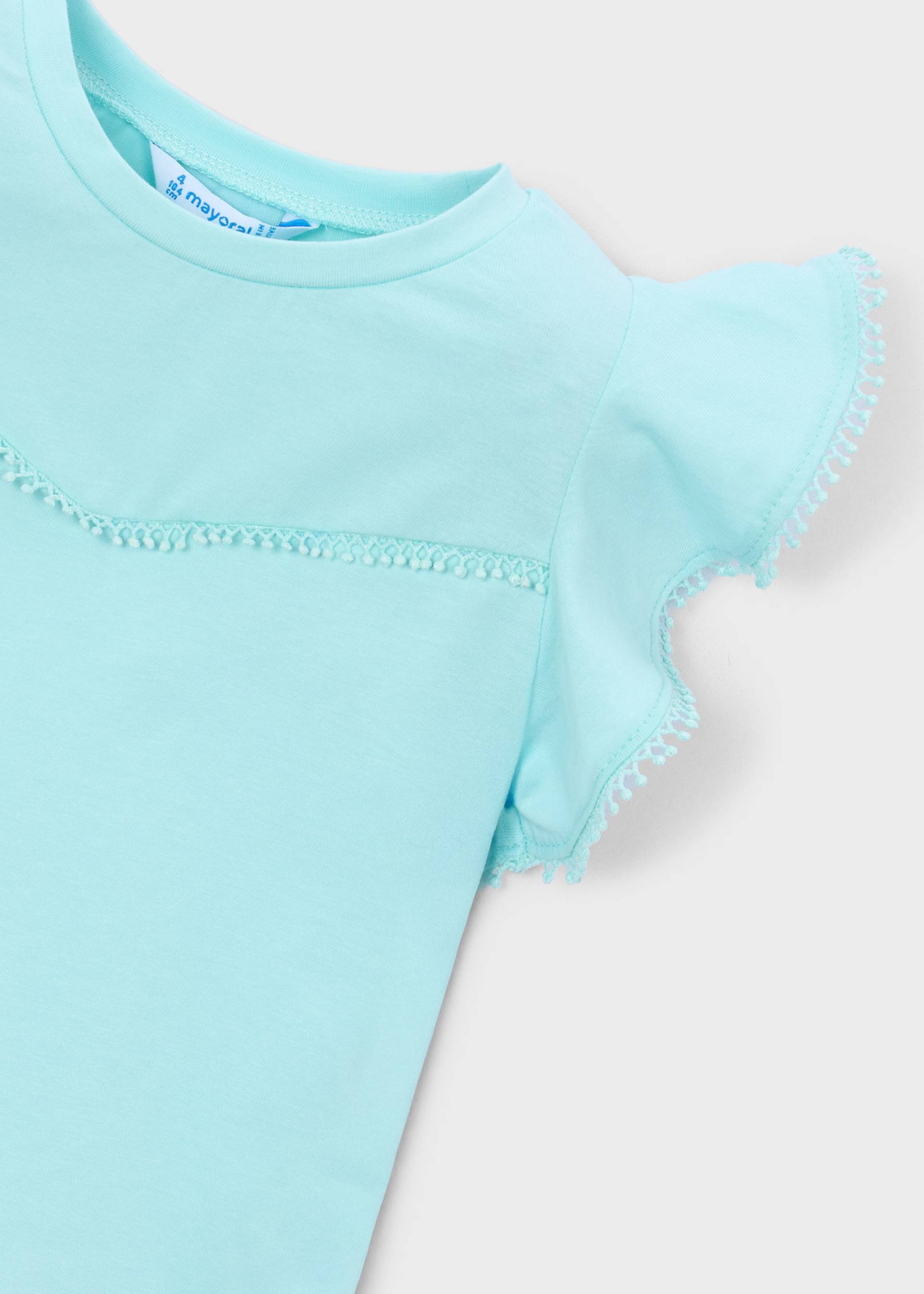 Tricou cu volanase fetita