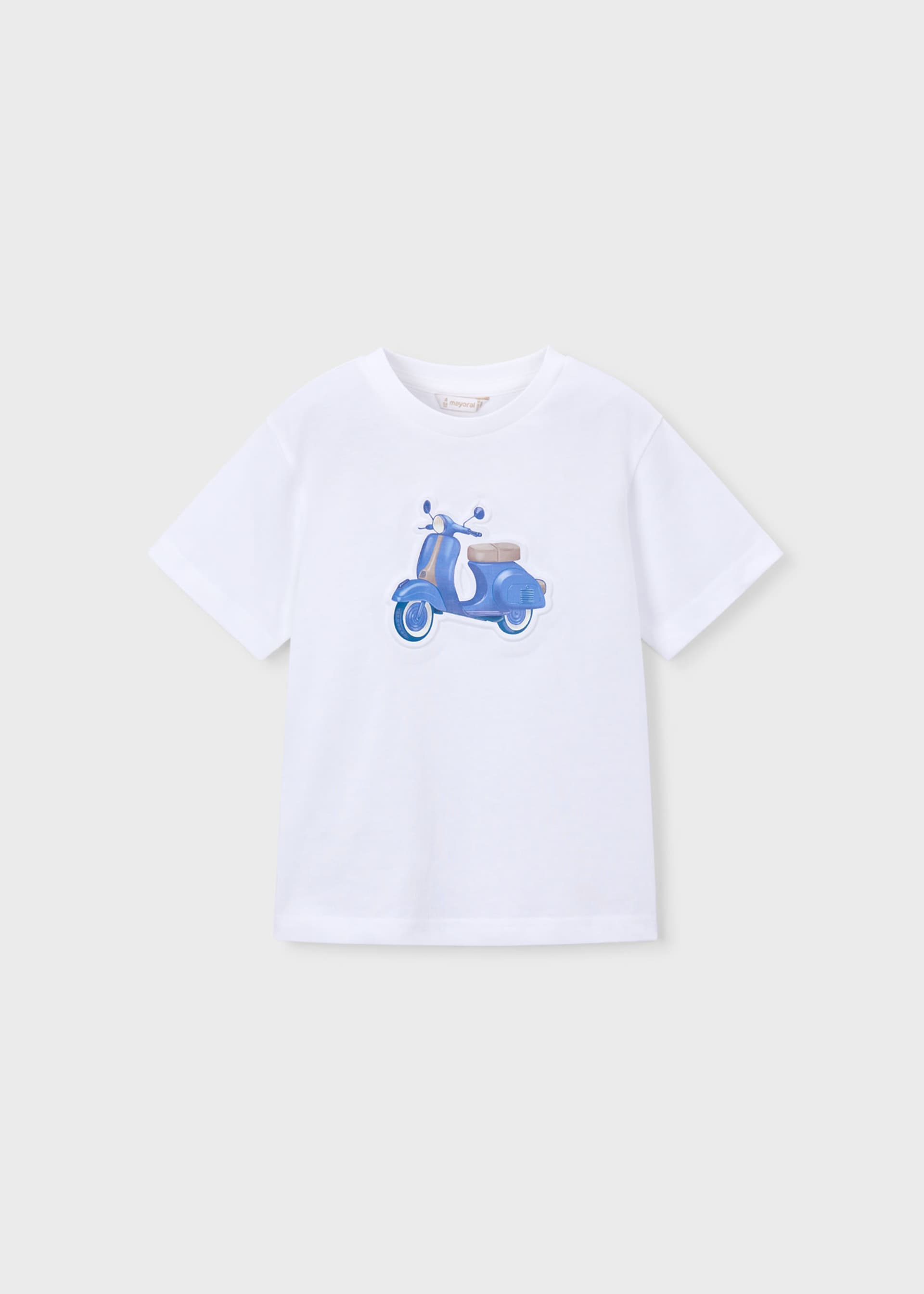 Camiseta con moto relieve niño