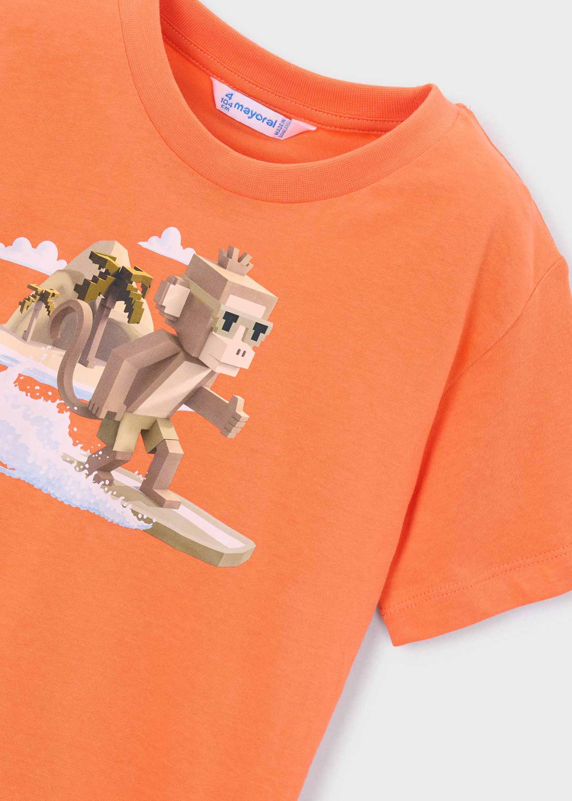 T-Shirt Surfmotiv Affe Jungen