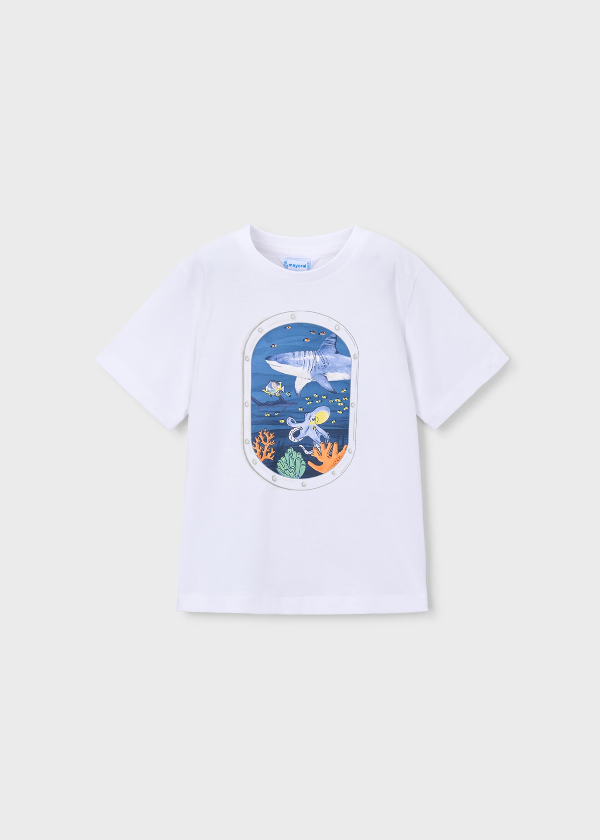 Boy Submarine Window Graphic T-shirt