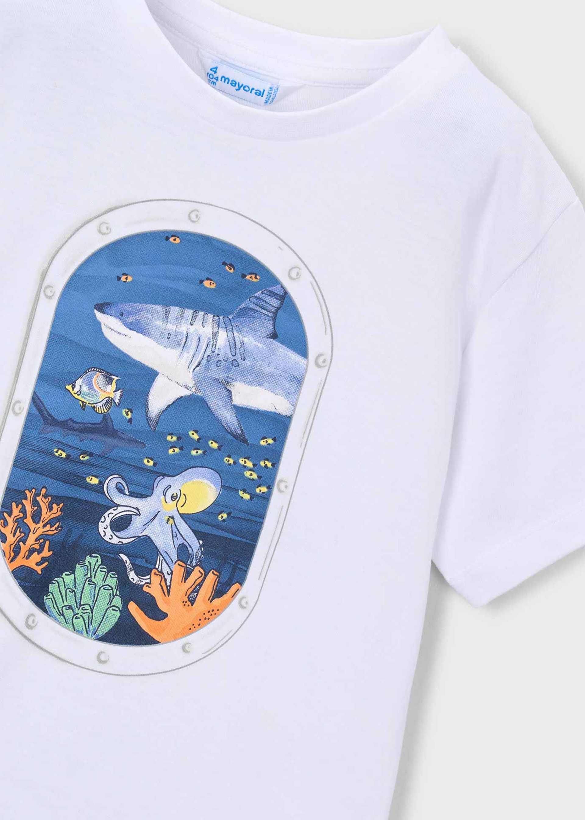 Boy Submarine Window Graphic T-shirt