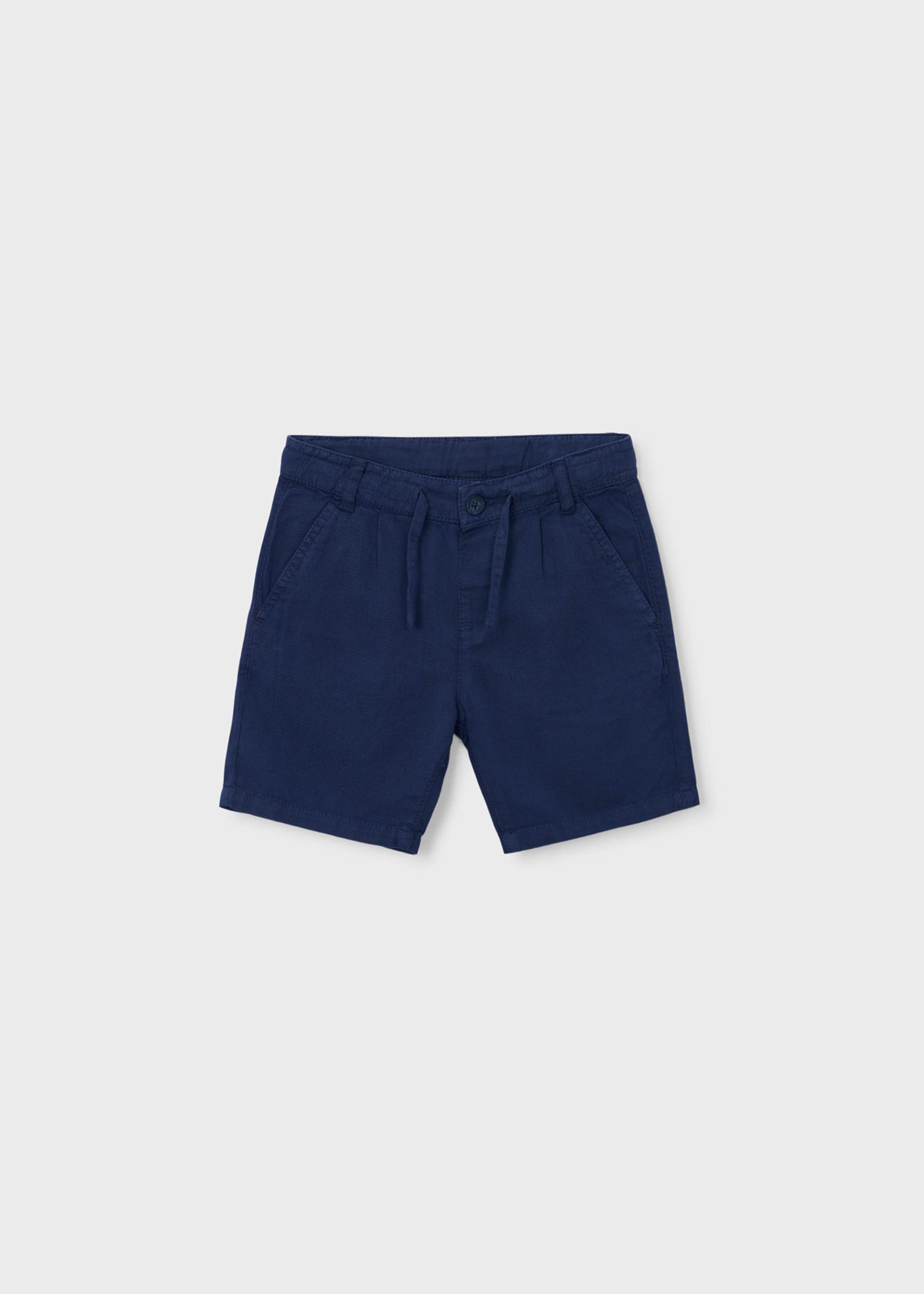 Leinen-Bermudas relaxed fit basic Jungen