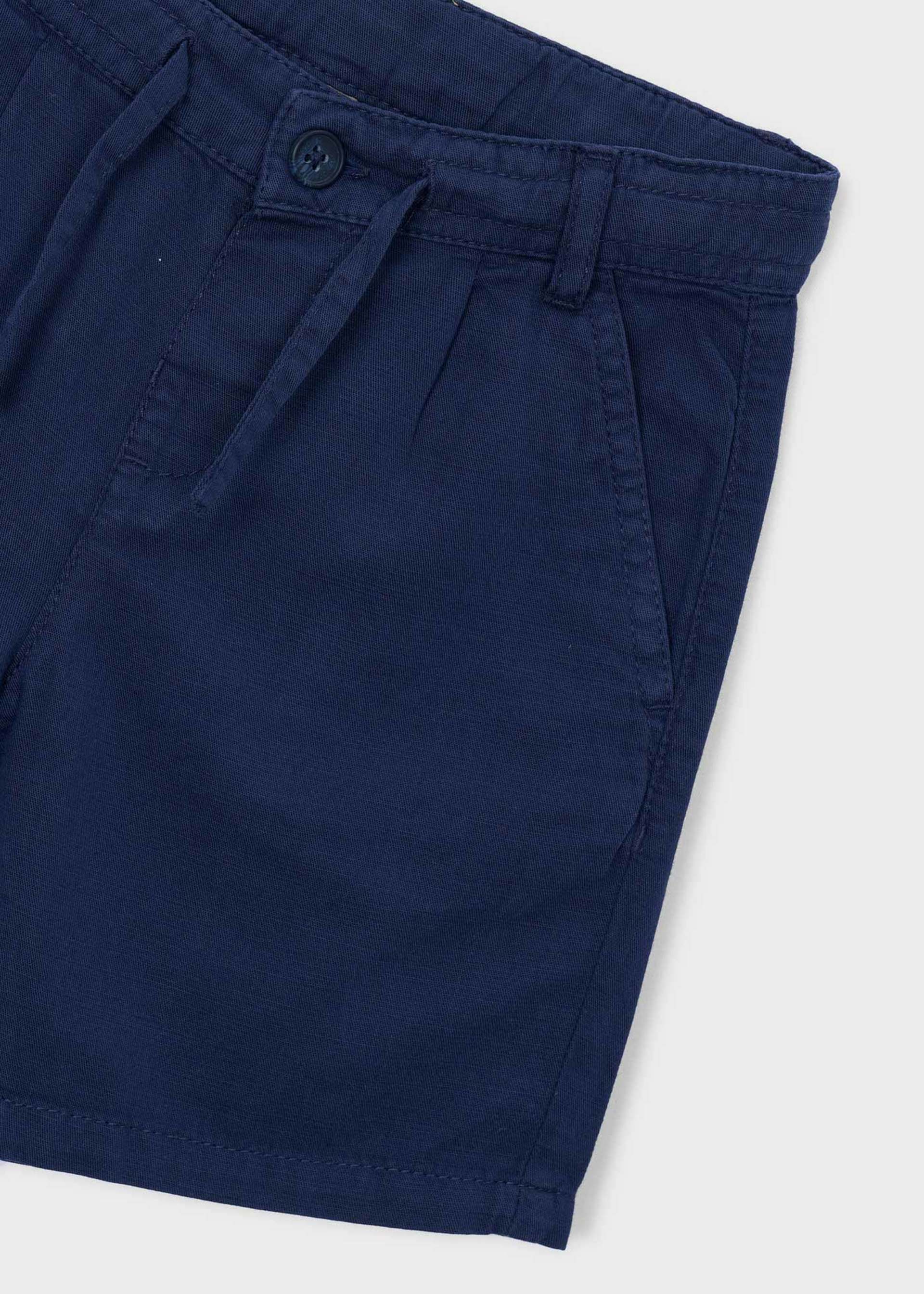 Bermudy z lnem o kroju relaxed fit dla chłopca