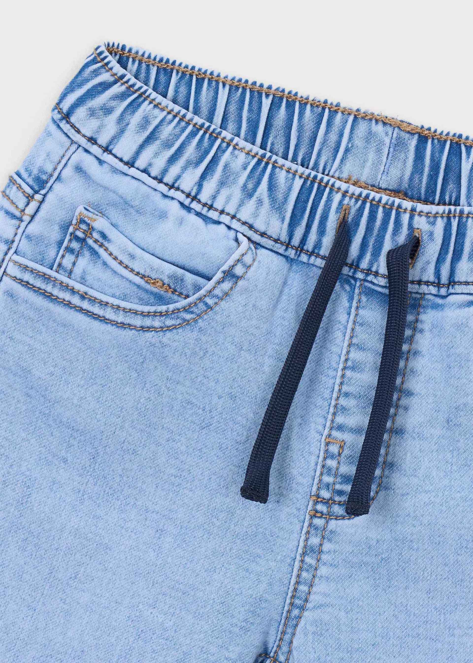 Calças soft denim jogger menino