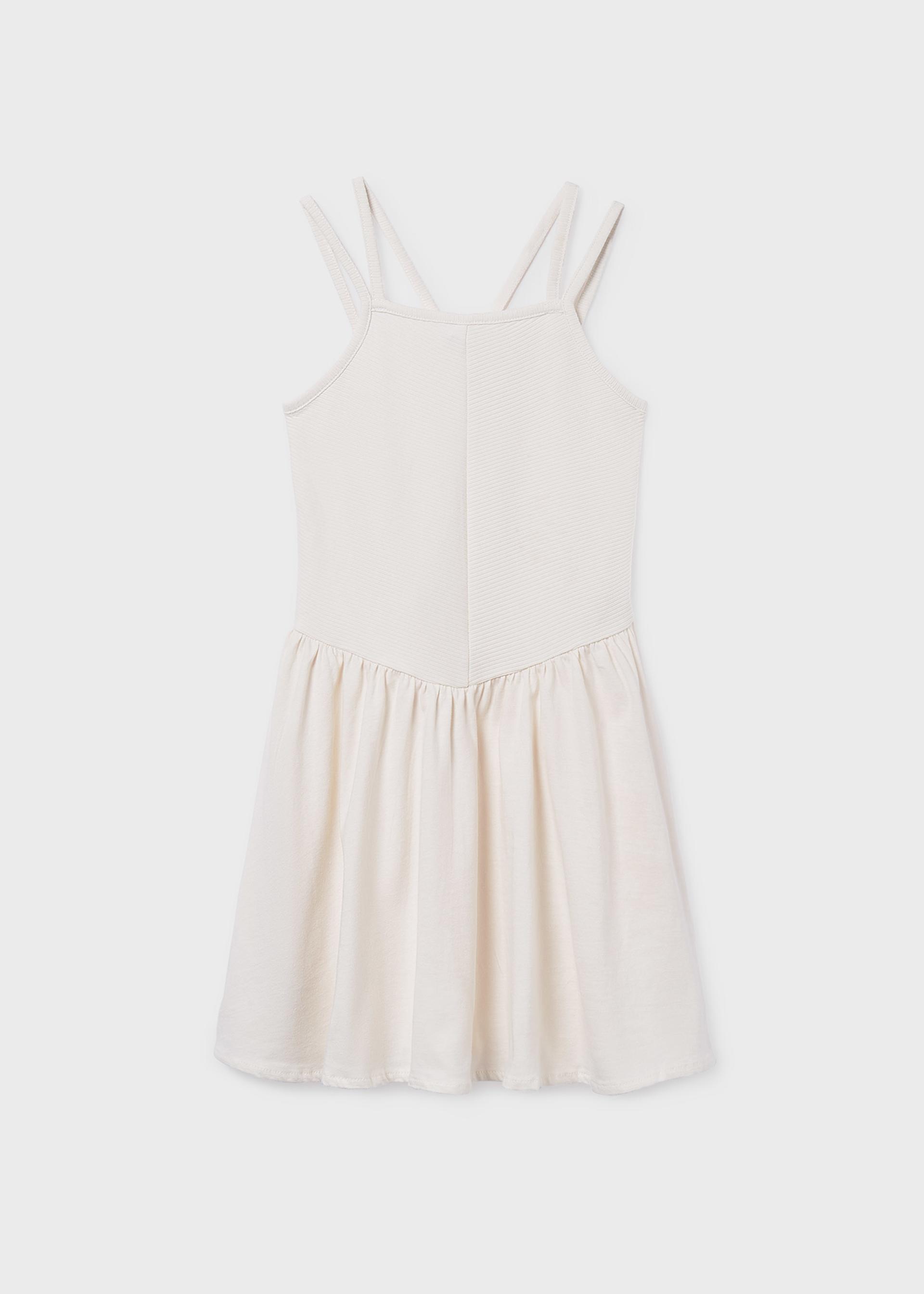 Girl's ribbed knit dress