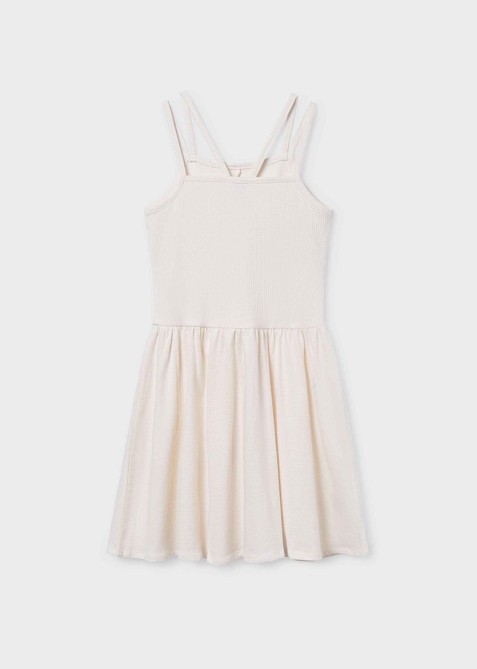 Robe en maille côtelée fille