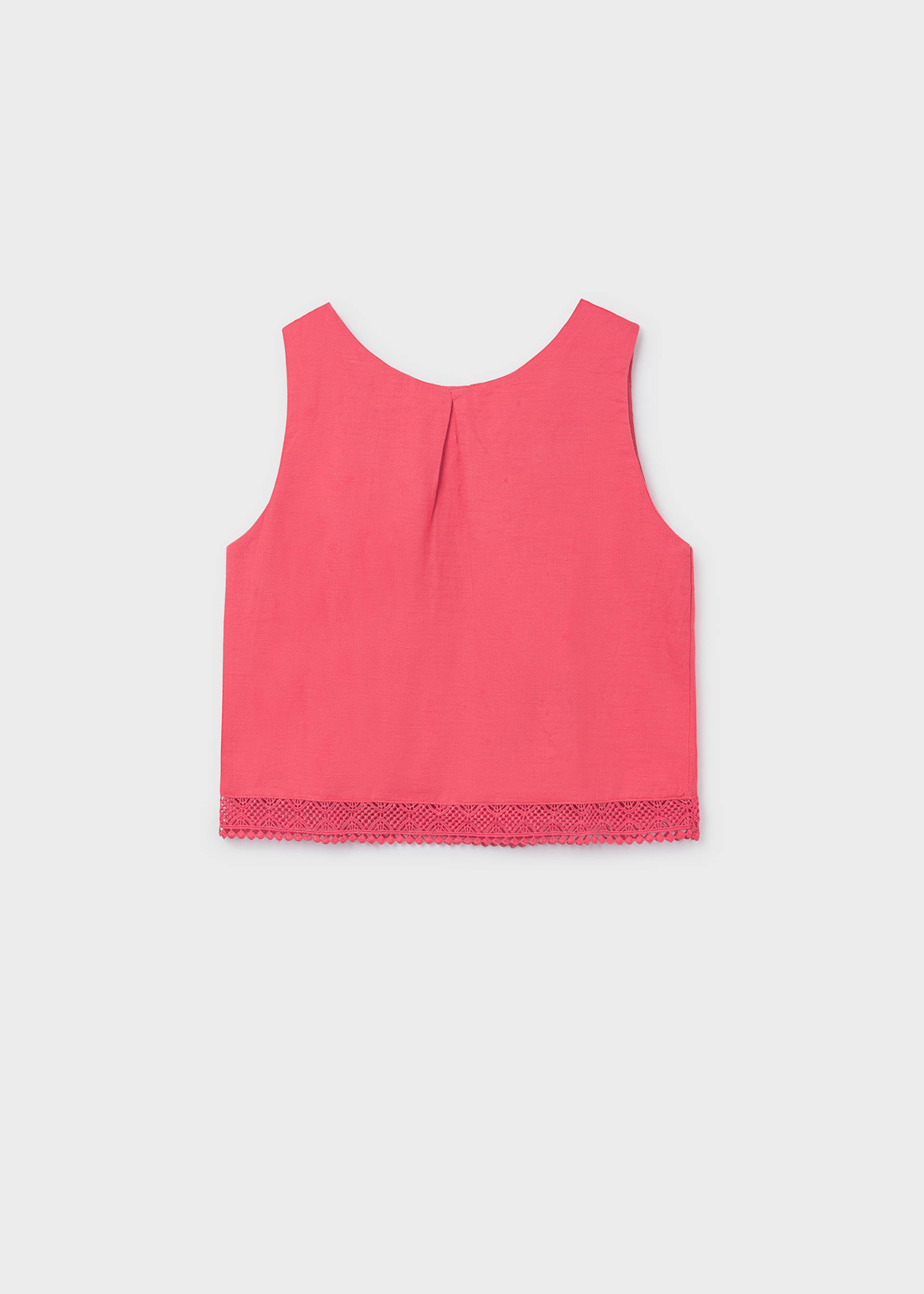 Blusa orlo ricamato ragazza