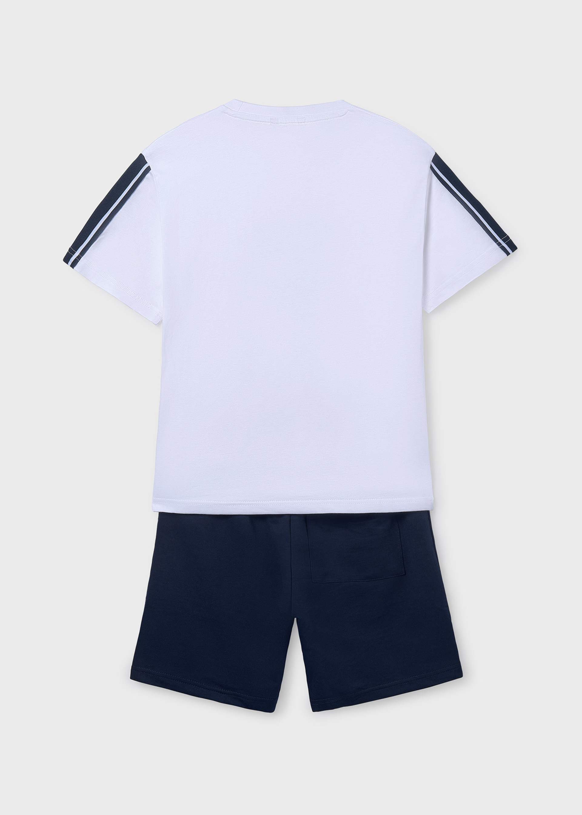 Set Bermudas und T-Shirt Fußballschuh Teenager Jungen