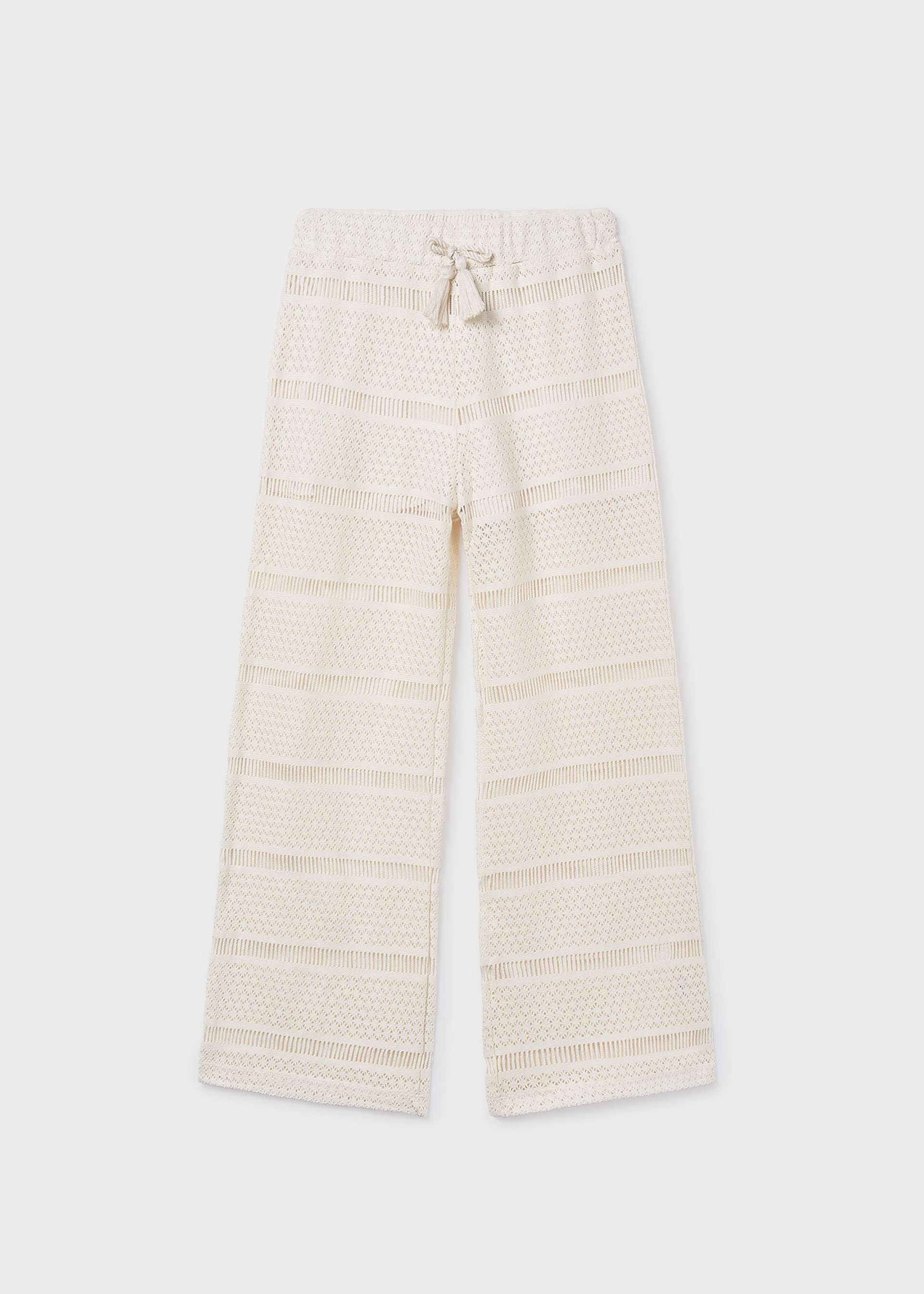 Girls' crochet long pants
